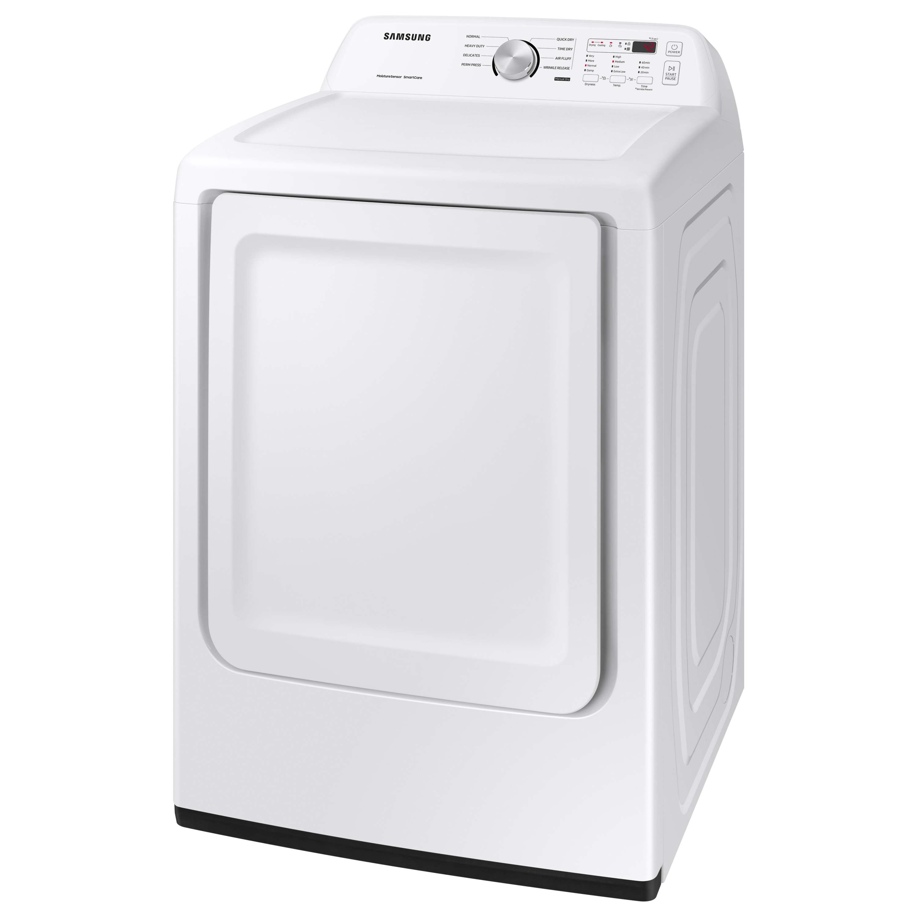 Secadora Eléctrica con ventilación de 7.2 pies cúbicos (Blanca) Samsung DVE45T3200W