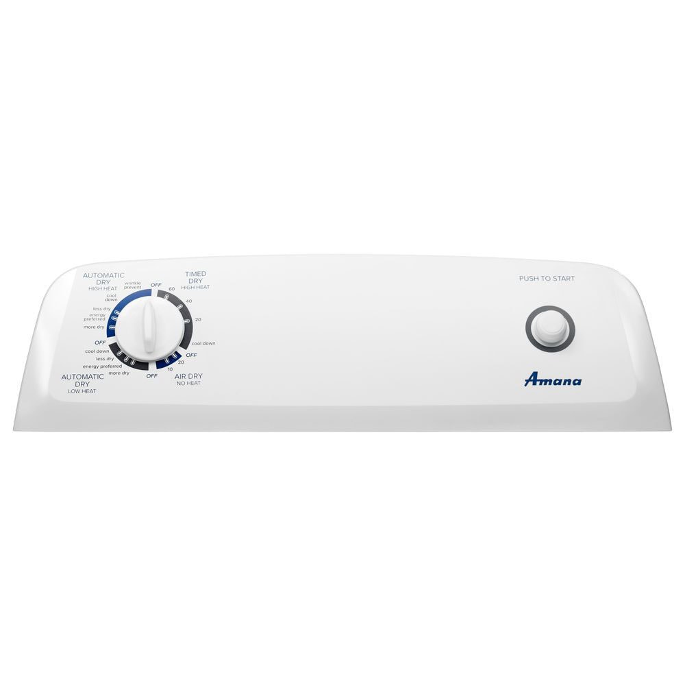 Secadora de gas de 6.5 pies cúbicos con ventilación (Blanco)