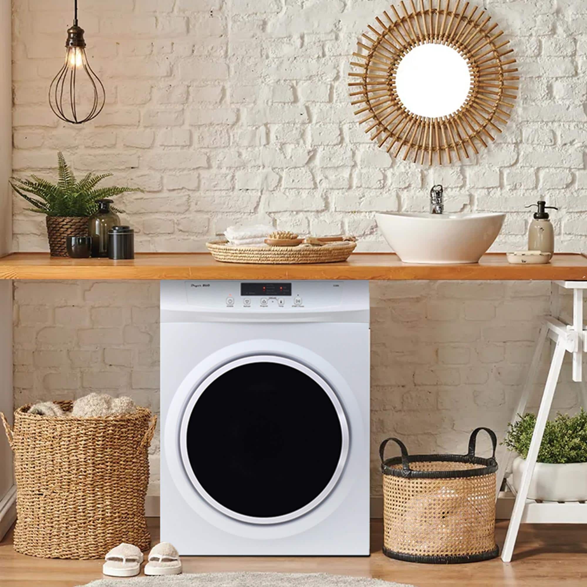 Secadora eléctrica apilable con ventilación de 3.5 pies cúbicos (blanca) ED 860 de Equator Advanced Appliances