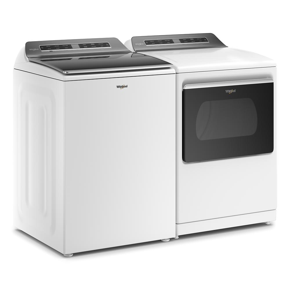 Secadora eléctrica con ciclo de vapor de 7.4 pies cúbicos, capaz de conectarse a dispositivos inteligentes (blanca) con certificación Energy Star - Whirlpool WED8127LW