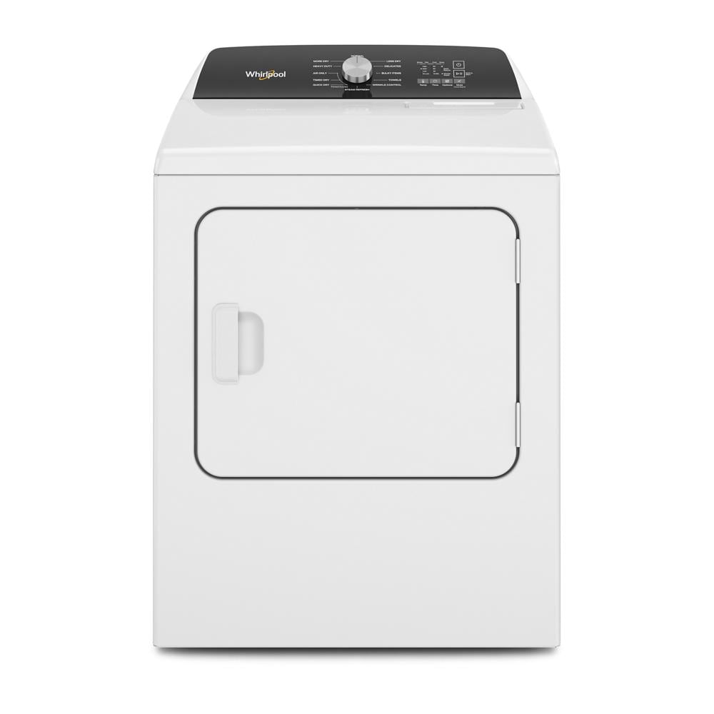Secadora eléctrica de 7 pies cúbicos con ciclo de vapor de Whirlpool (Blanca) WED5050LW.