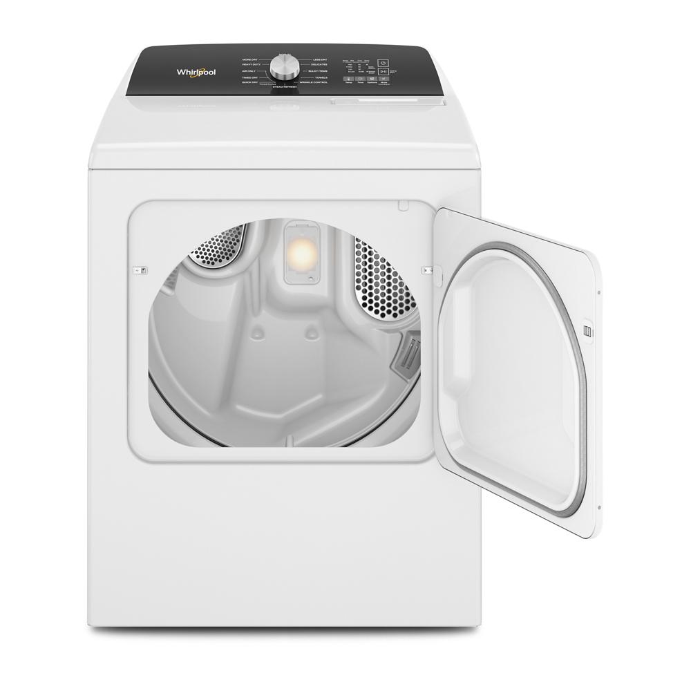 Secadora eléctrica de 7 pies cúbicos con ciclo de vapor de Whirlpool (Blanca) WED5050LW.