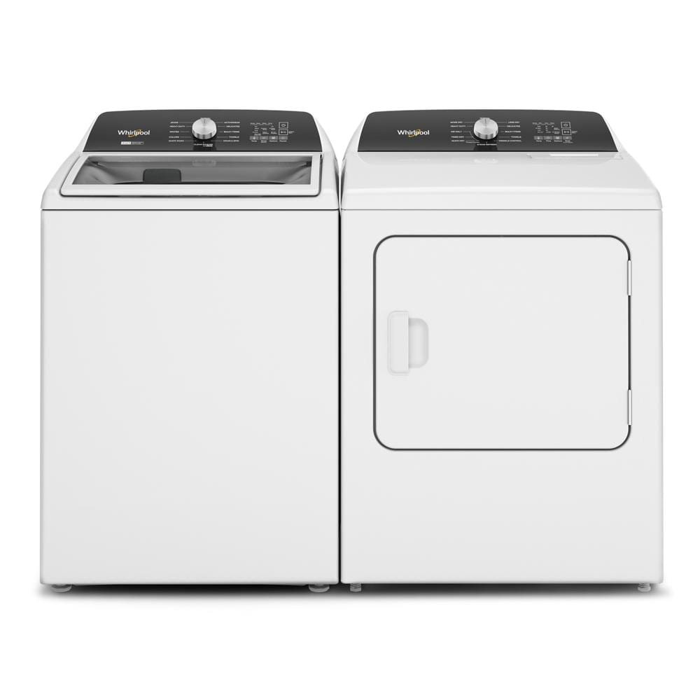 Secadora eléctrica de 7 pies cúbicos con ciclo de vapor de Whirlpool (Blanca) WED5050LW.