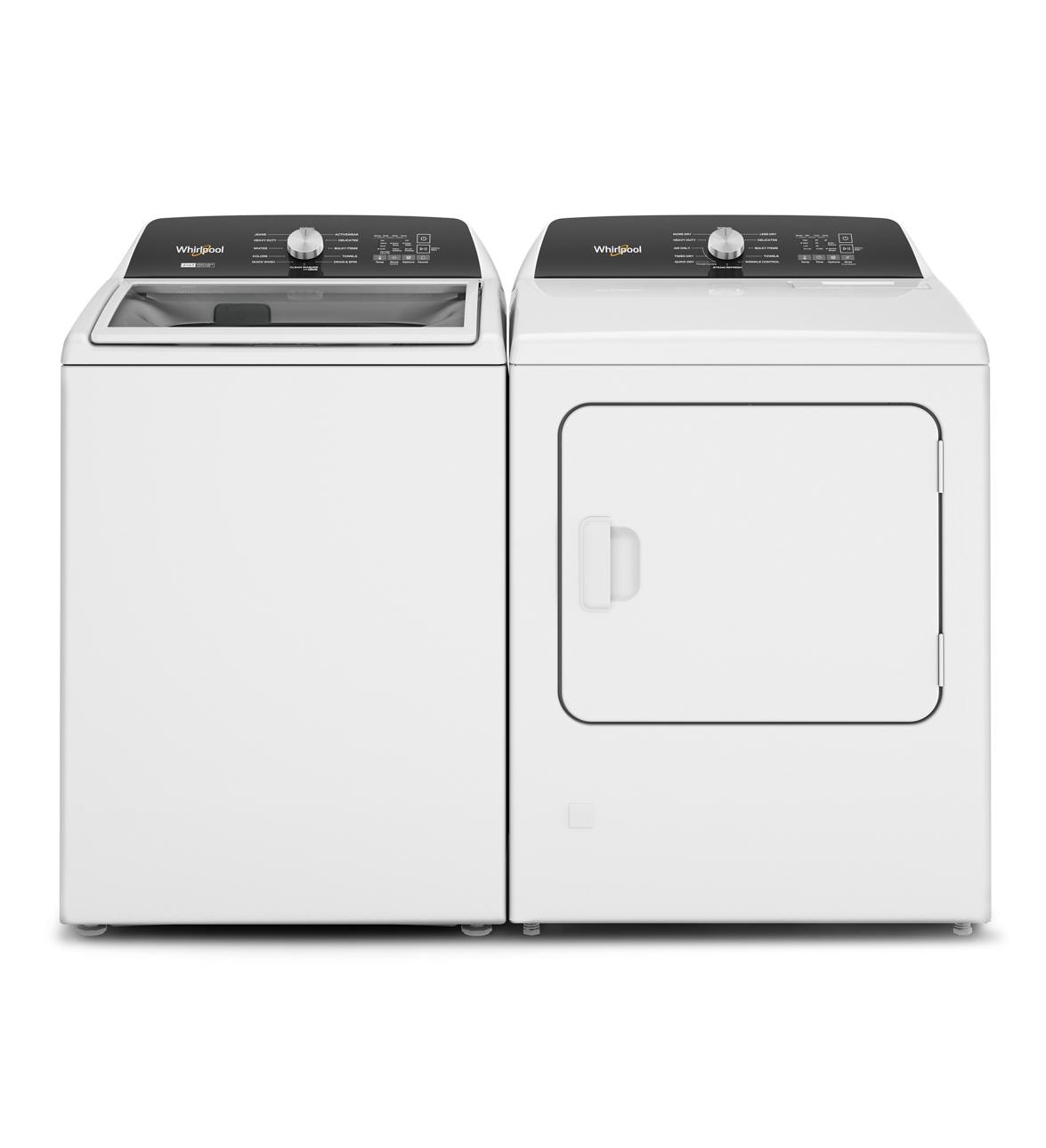 Secadora de gas de conducto con ciclo de vapor de 7 pies cúbicos de Whirlpool (Blanco) WGD5050LW