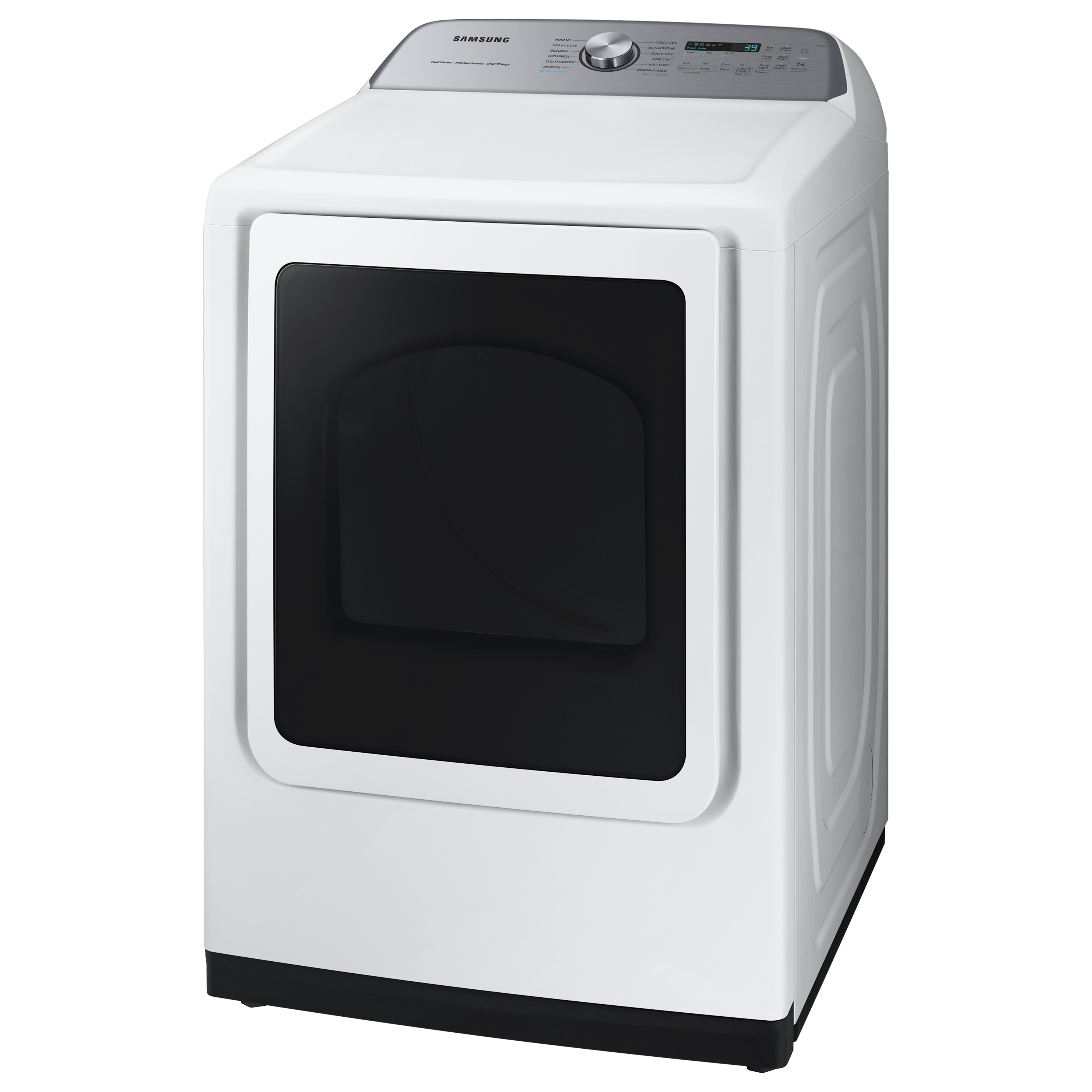 Secadora eléctrica de vapor de 7.4 pies cúbicos con ciclo de vapor (Blanco) DVE52A5500W de Samsung