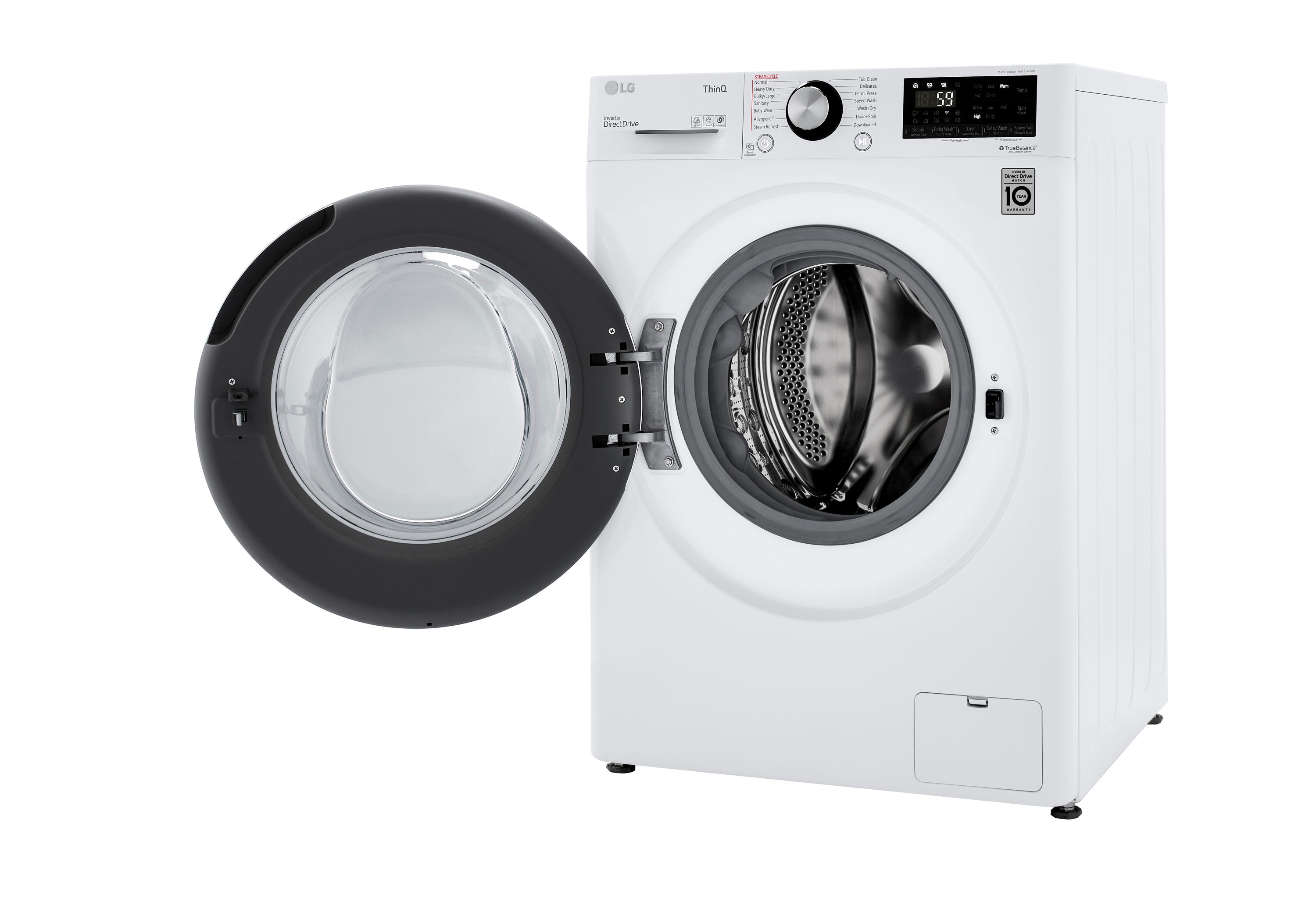 Lavadora Secadora Combo Todo en Uno sin Ventilación Blanca de 2.4 pies cúbicos de Capacidad (Certificada por ENERGY STAR) WM3555HWA de LG