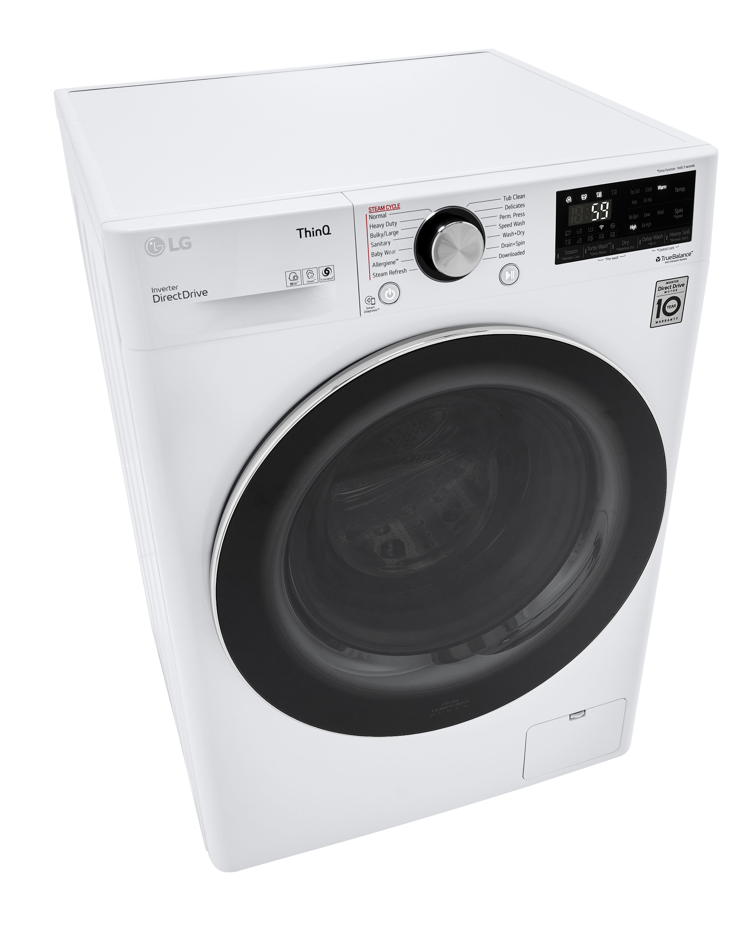Lavadora Secadora Combo Todo en Uno sin Ventilación Blanca de 2.4 pies cúbicos de Capacidad (Certificada por ENERGY STAR) WM3555HWA de LG