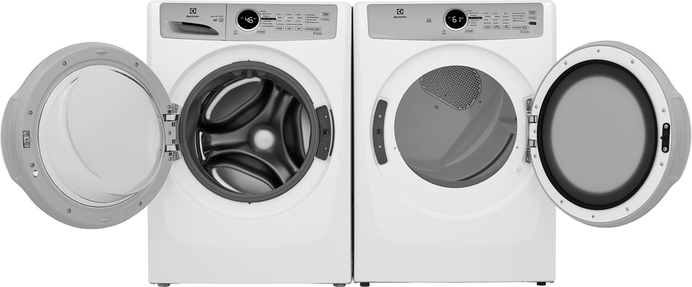 Secadora de gas apilable de 8 pies cúbicos (blanca) certificada por Energy Star Electrolux ELFG7337AW