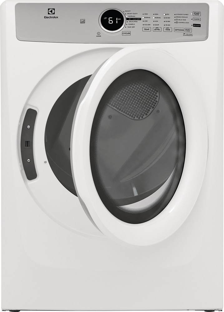 Secadora de gas apilable de 8 pies cúbicos (blanca) certificada por Energy Star Electrolux ELFG7337AW