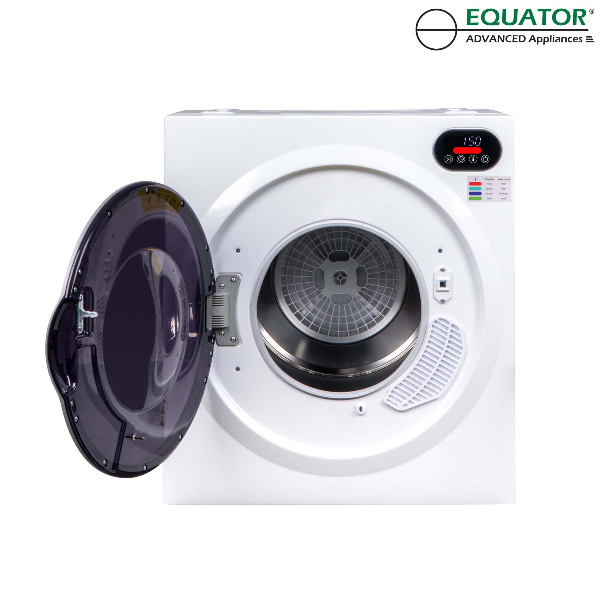 Secadora eléctrica portátil con ventilación de 2.6 pies cúbicos (blanca) ED 848 de Equator Advanced Appliances