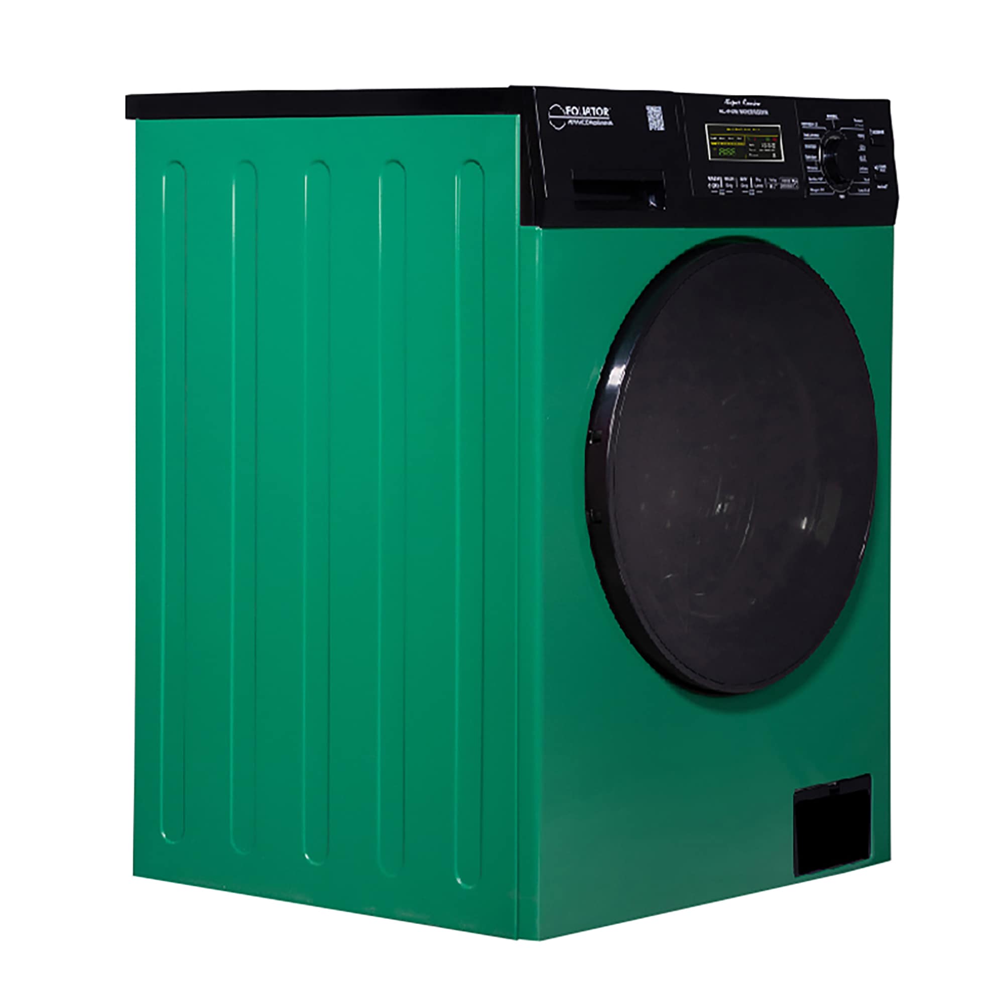Equator Advanced Appliances Combo Lavadora Secadora Todo en Uno de 1.9 pies cúbicos en capacidad Verde/Negro con ventilación EZ 5500 CV VERDE
