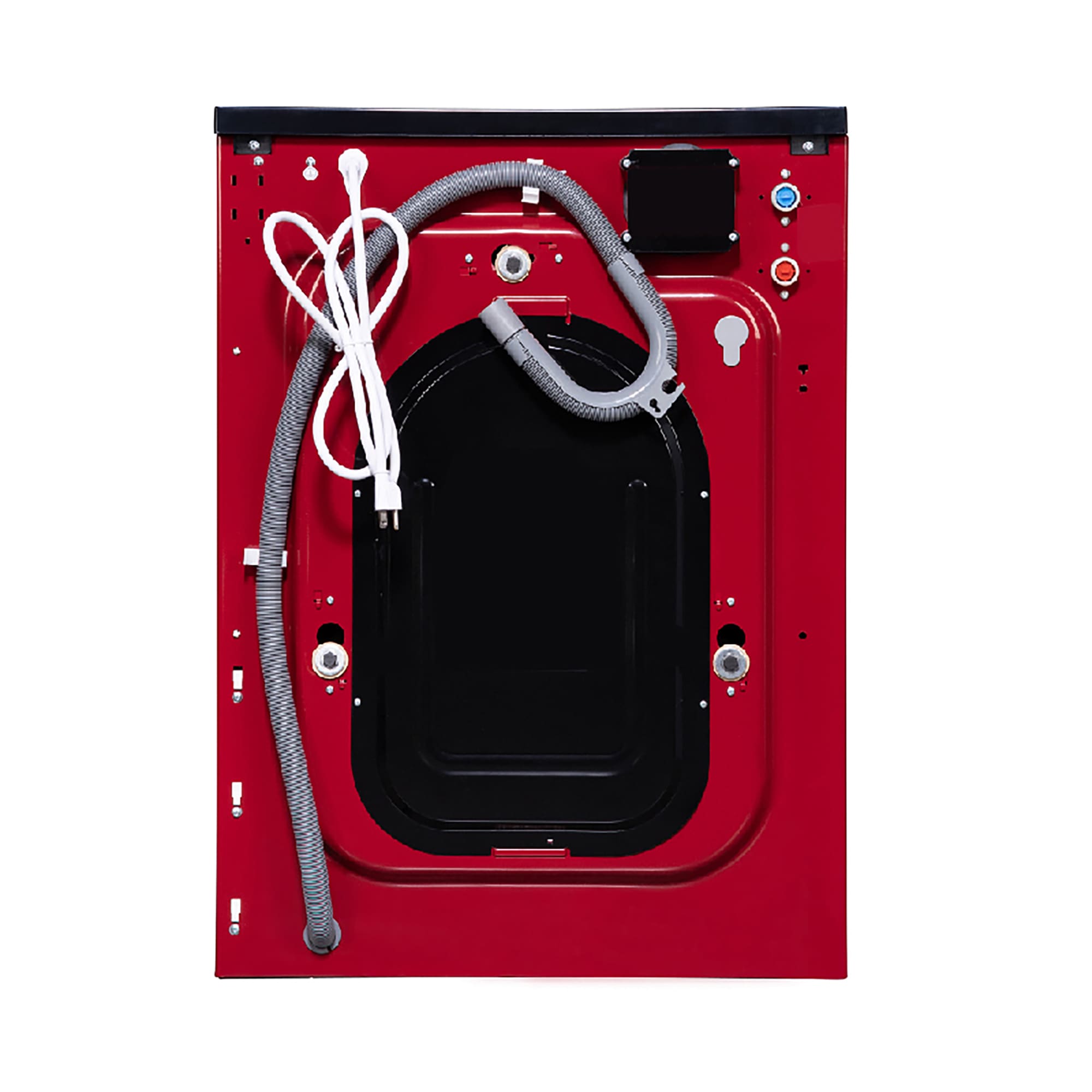 Lavadora Secadora Todo en Uno Compacta Digital de 1.9 pies cúbicos de Capacidad en Rojo y Negro con Ventilación Avanzada EZ 5500 CV ROJO