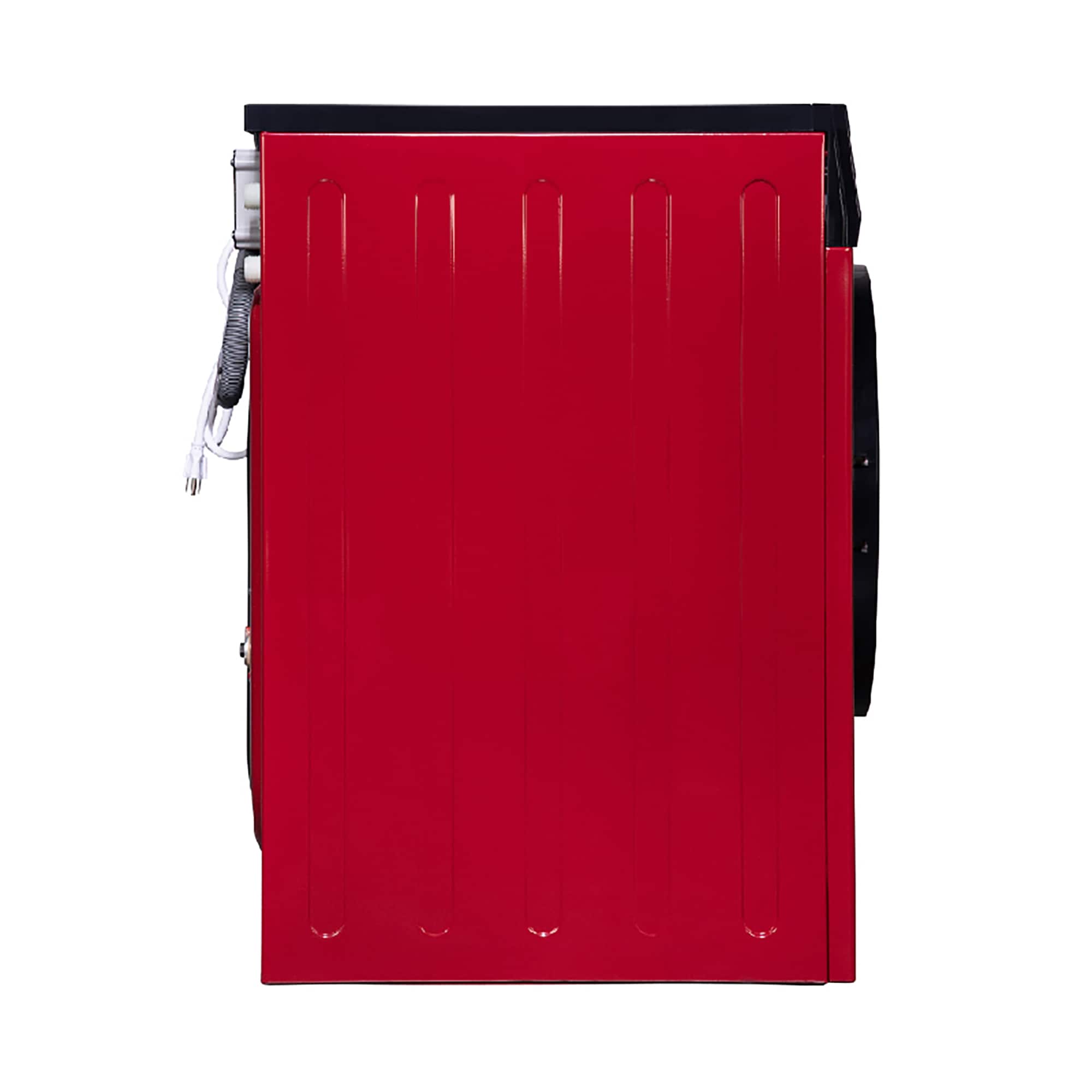 Lavadora Secadora Todo en Uno Compacta Digital de 1.9 pies cúbicos de Capacidad en Rojo y Negro con Ventilación Avanzada EZ 5500 CV ROJO