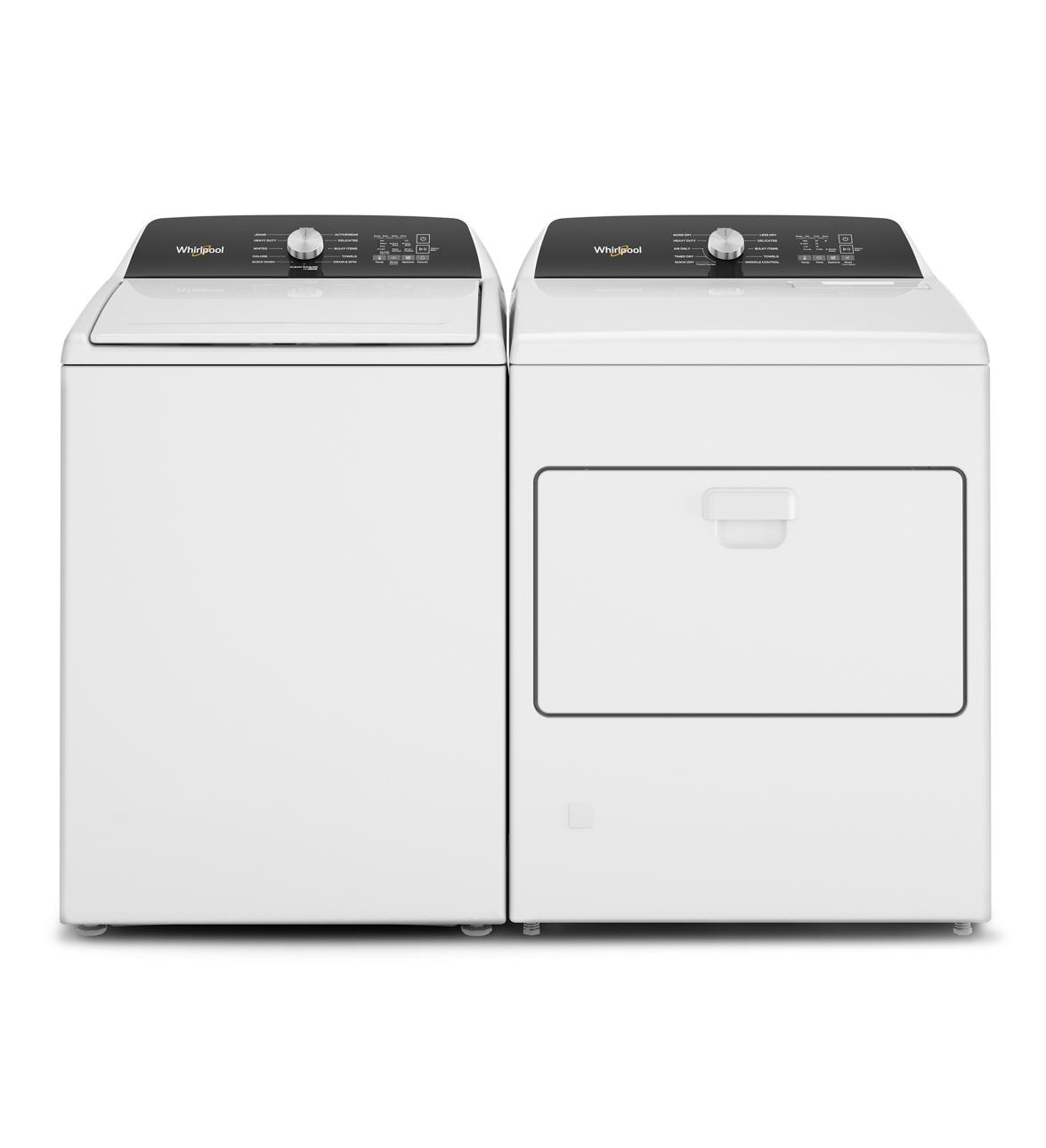 Secadora de gas con ventilación de 7 pies cúbicos de Whirlpool (blanca) WGD5010LW