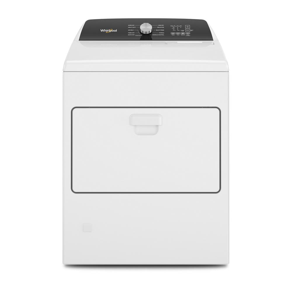 Secadora de gas con ventilación de 7 pies cúbicos de Whirlpool (blanca) WGD5010LW