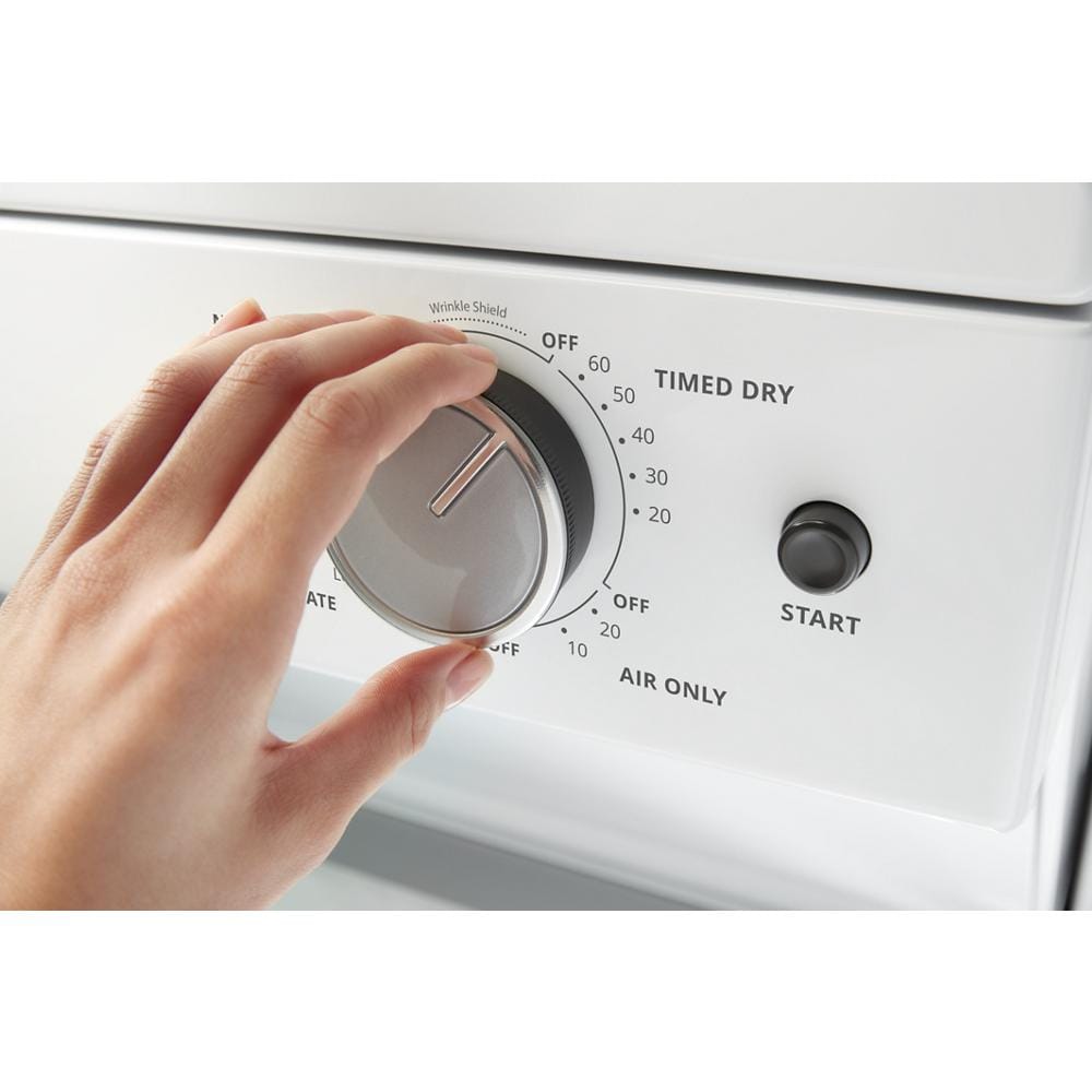 Secadora de gas con ventilación de 7 pies cúbicos de Whirlpool (blanca) WGD5010LW