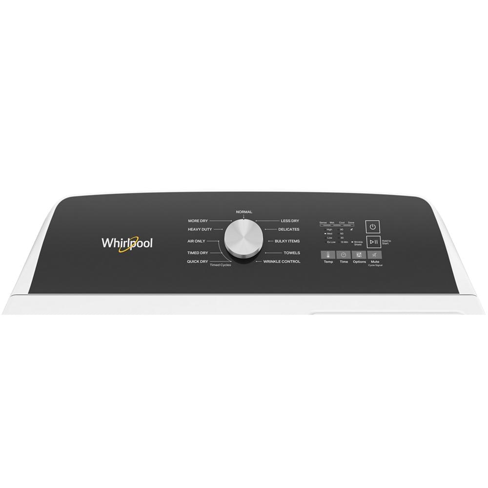 Secadora de gas con ventilación de 7 pies cúbicos de Whirlpool (blanca) WGD5010LW
