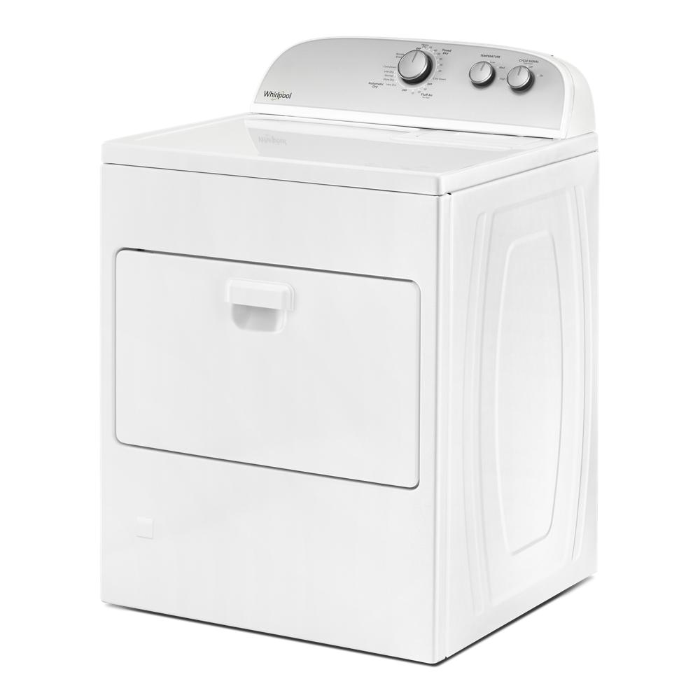 Secadora de gas con ventilación de 7 pies cúbicos de Whirlpool (blanca) WGD5010LW