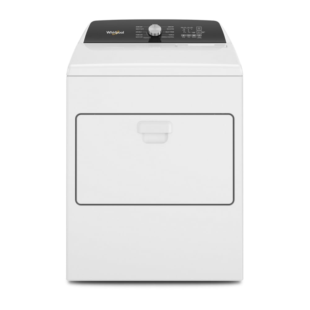 Secadora eléctrica con sensor de humedad de 7 pies cúbicos (blanca) Whirlpool