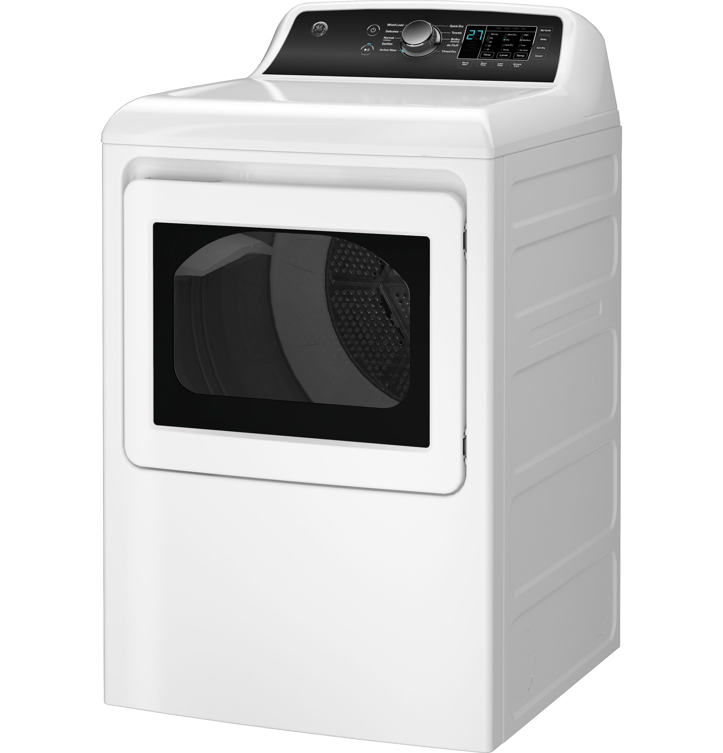 Secadora eléctrica con ventilación de 7.4 pies cúbicos (blanca)