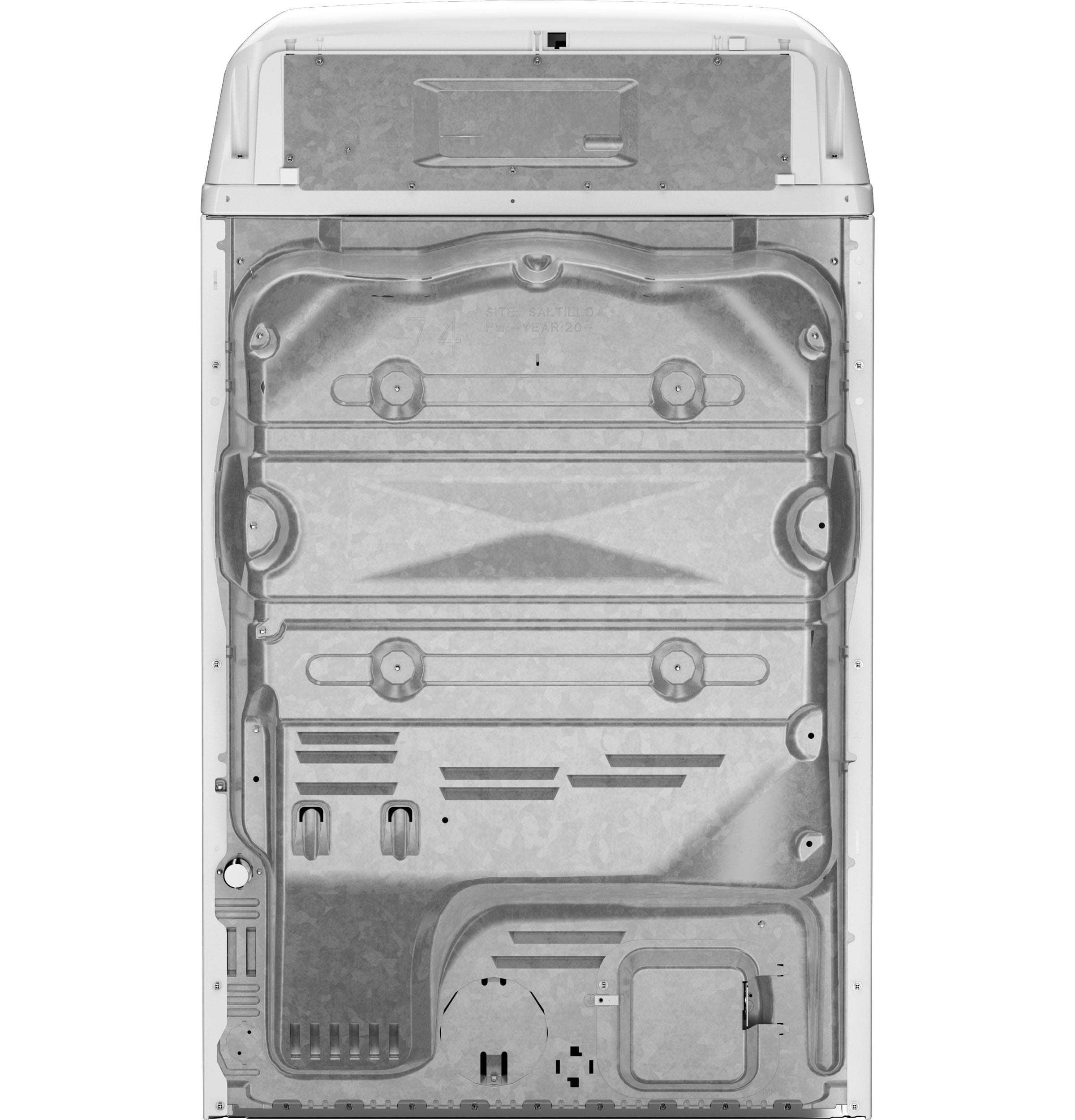 Secadora eléctrica con ventilación de 7.4 pies cúbicos (blanca)