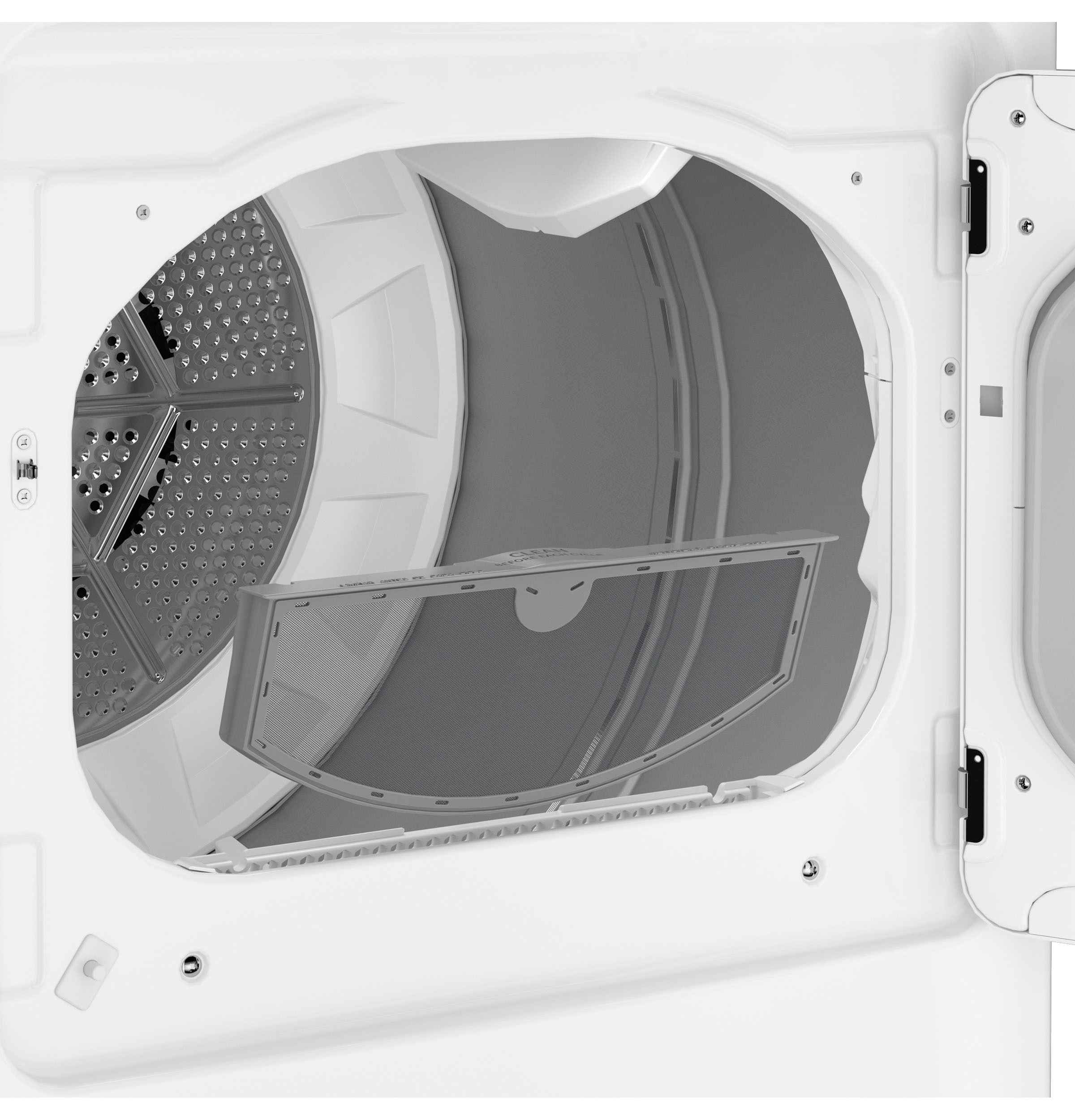 Secadora eléctrica con ventilación de 7.4 pies cúbicos (blanca)
