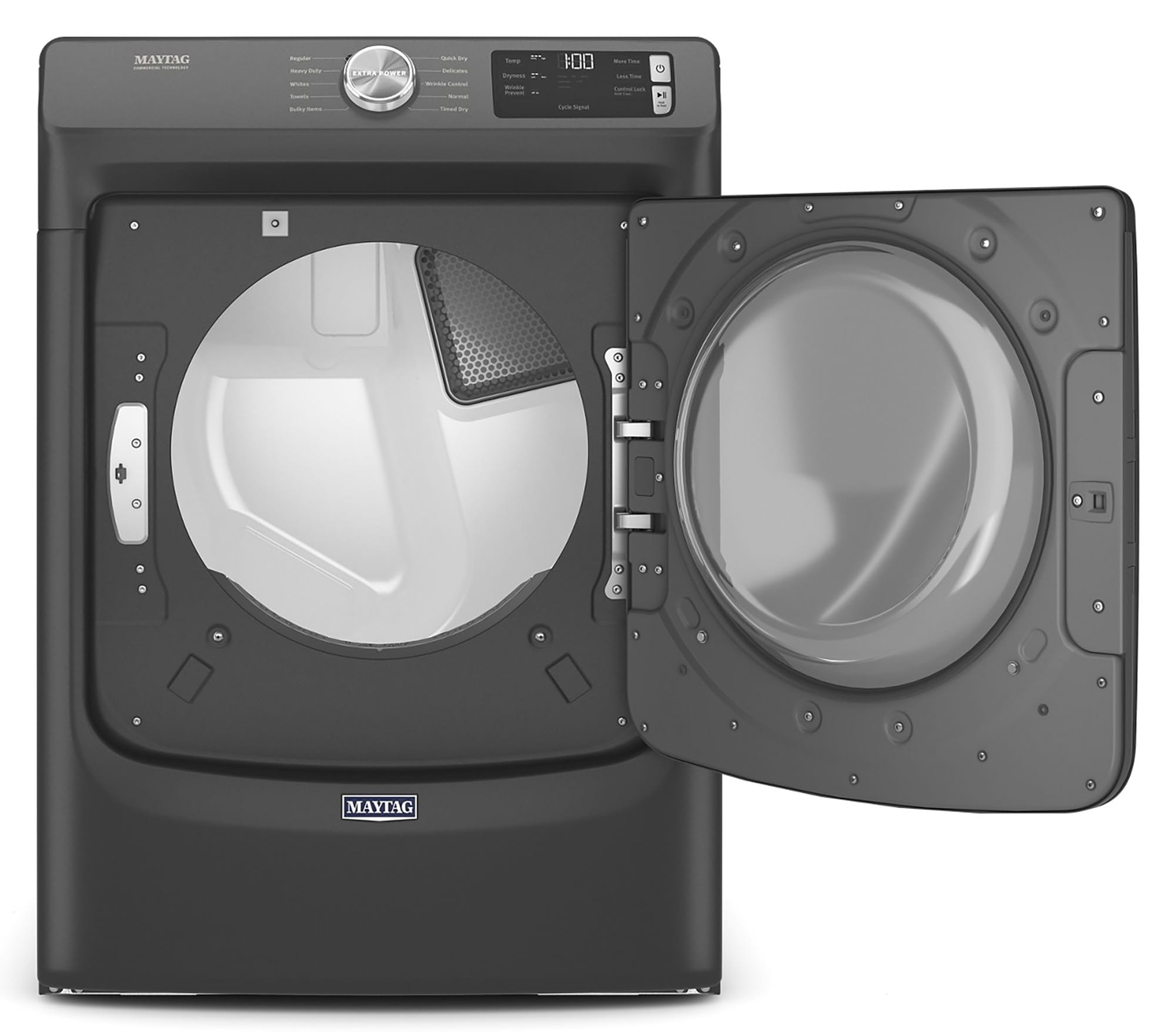 Secadora de gas apilable con ventilación de 7.3 pies cúbicos (Negro Volcán) certificada por Energy Star MGD5630MBK