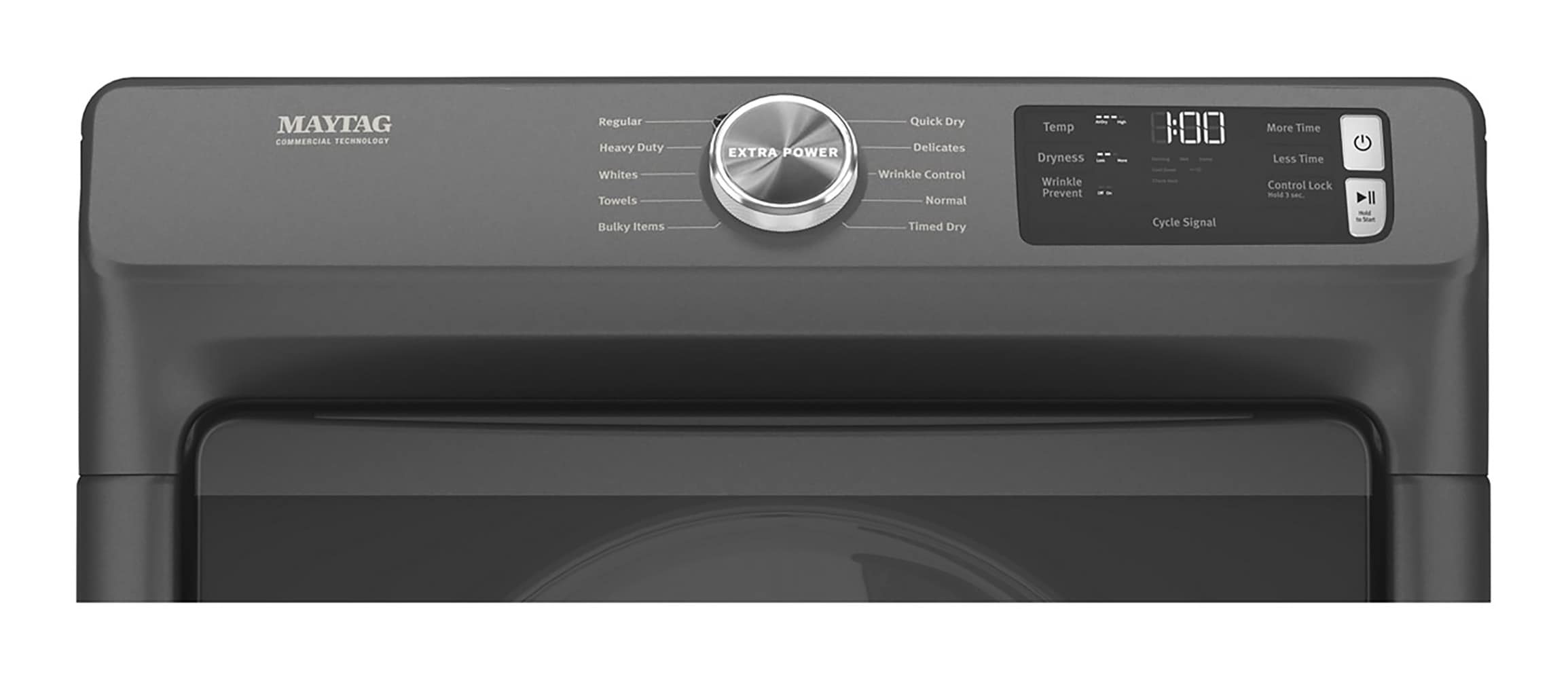 Secadora de gas apilable con ventilación de 7.3 pies cúbicos (Negro Volcán) certificada por Energy Star MGD5630MBK