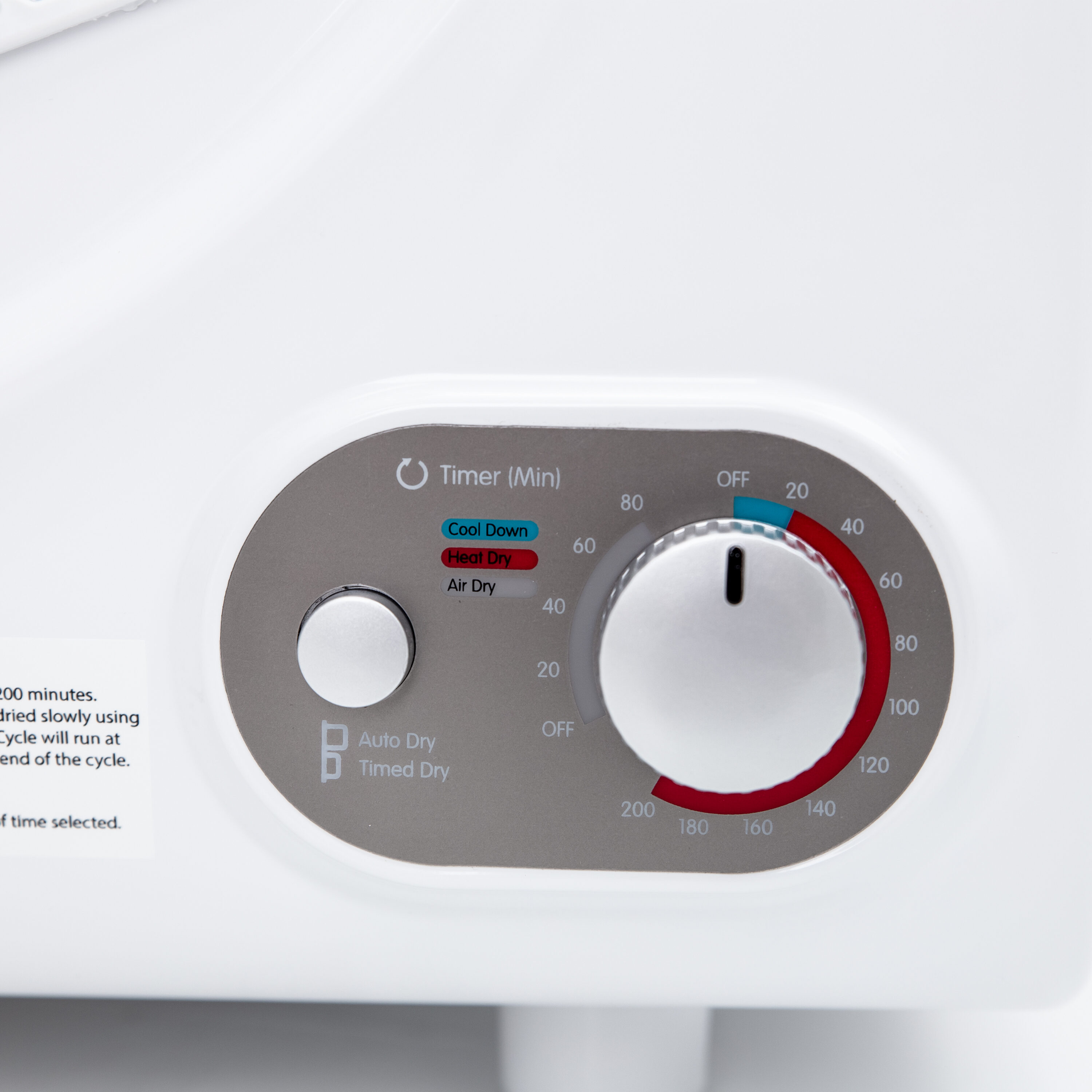 Secadora eléctrica portátil con ventilación de 2.6 pies cúbicos (Blanca) Avanti D110J2P-IS.