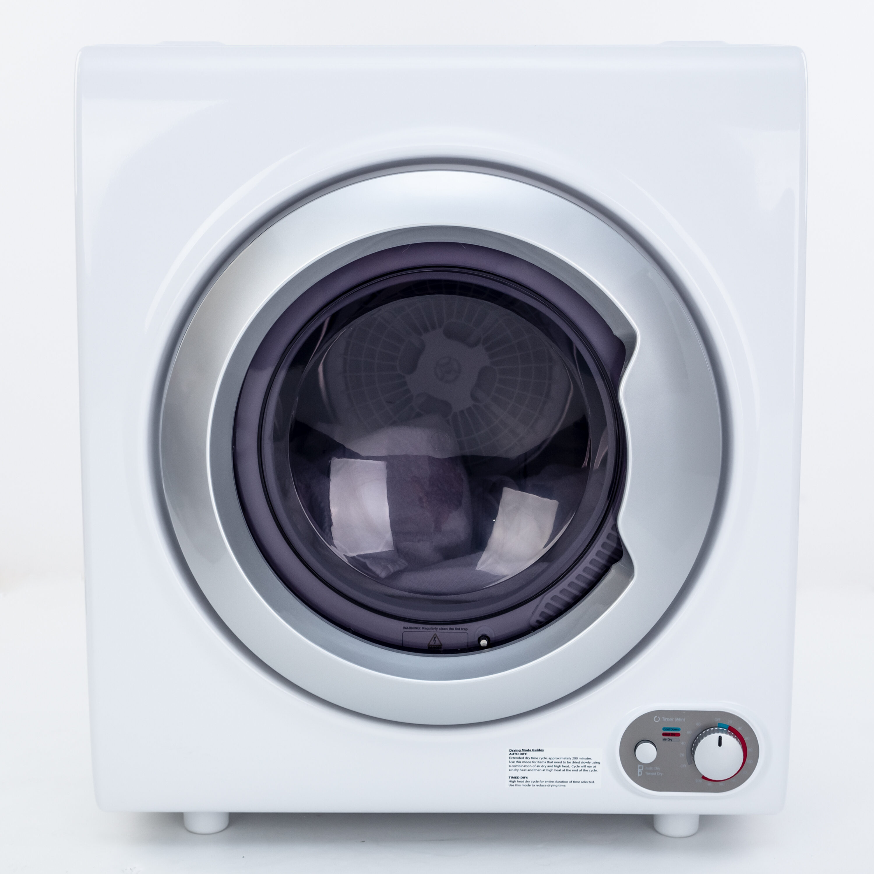 Secadora eléctrica portátil con ventilación de 2.6 pies cúbicos (Blanca) Avanti D110J2P-IS.