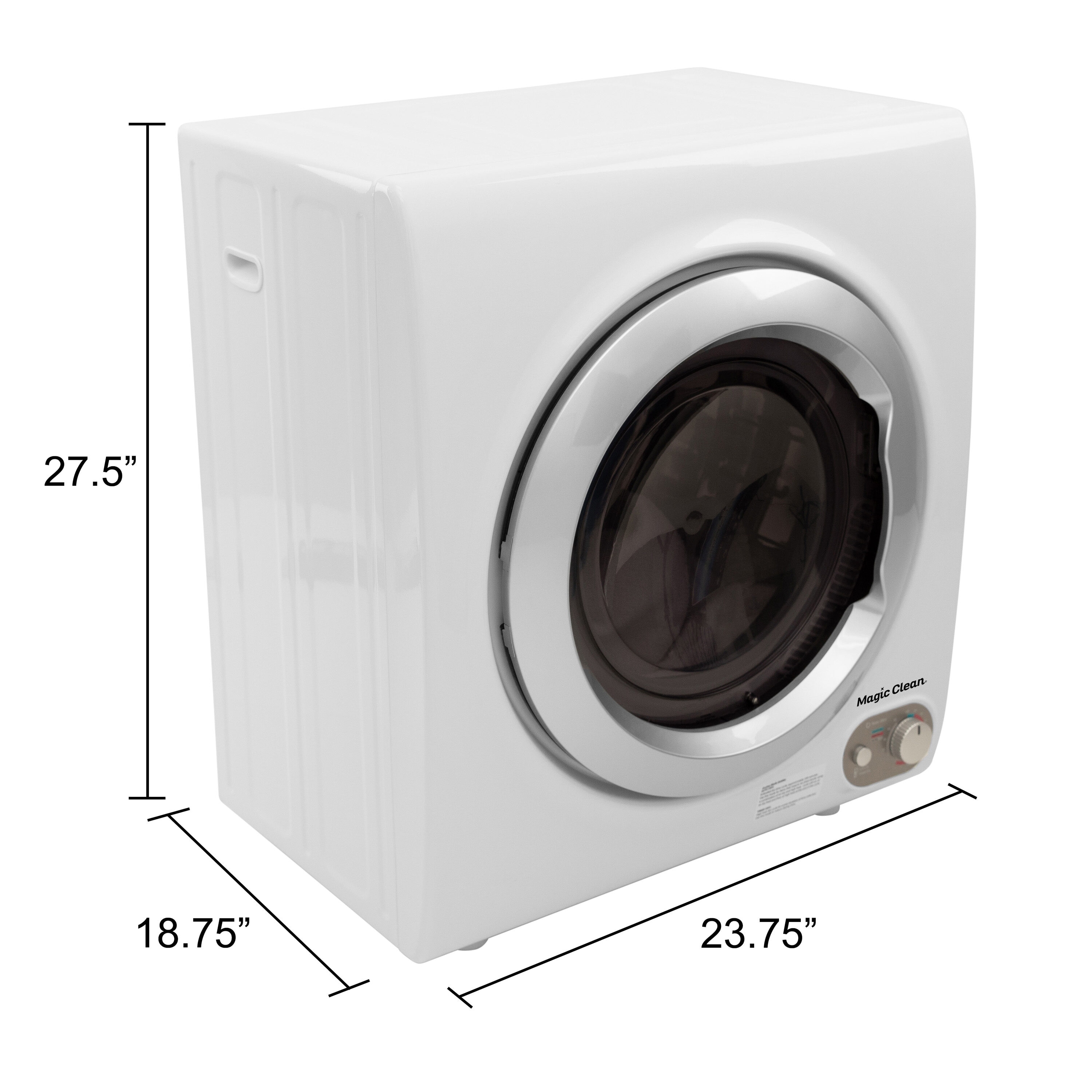 Secadora eléctrica portátil Avanti Magic Clean 2.6 pies cúbicos (Blanca)