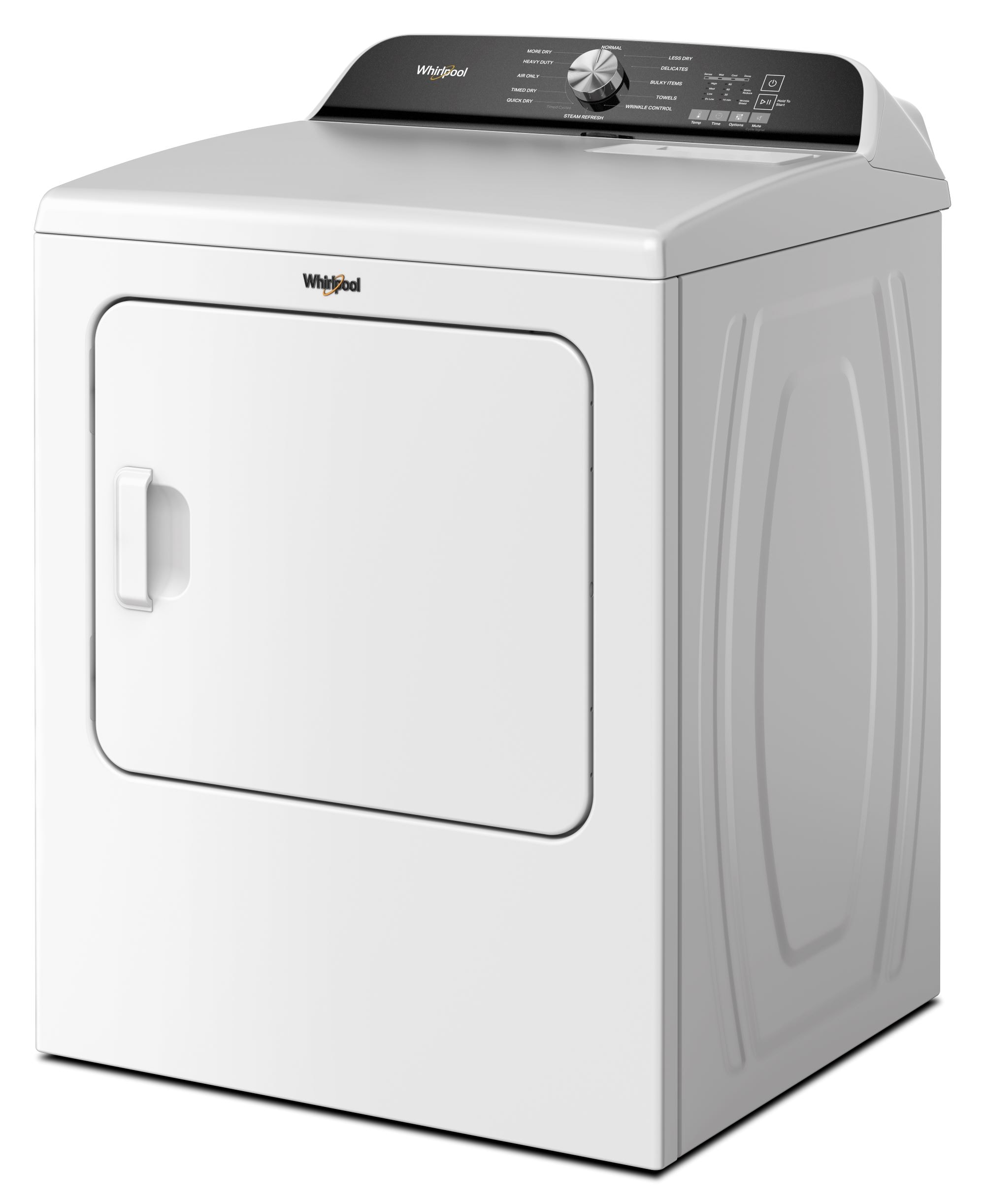 Secadora eléctrica con ciclo de vapor de 7 pies cúbicos de Whirlpool (Blanca) WED6150PW