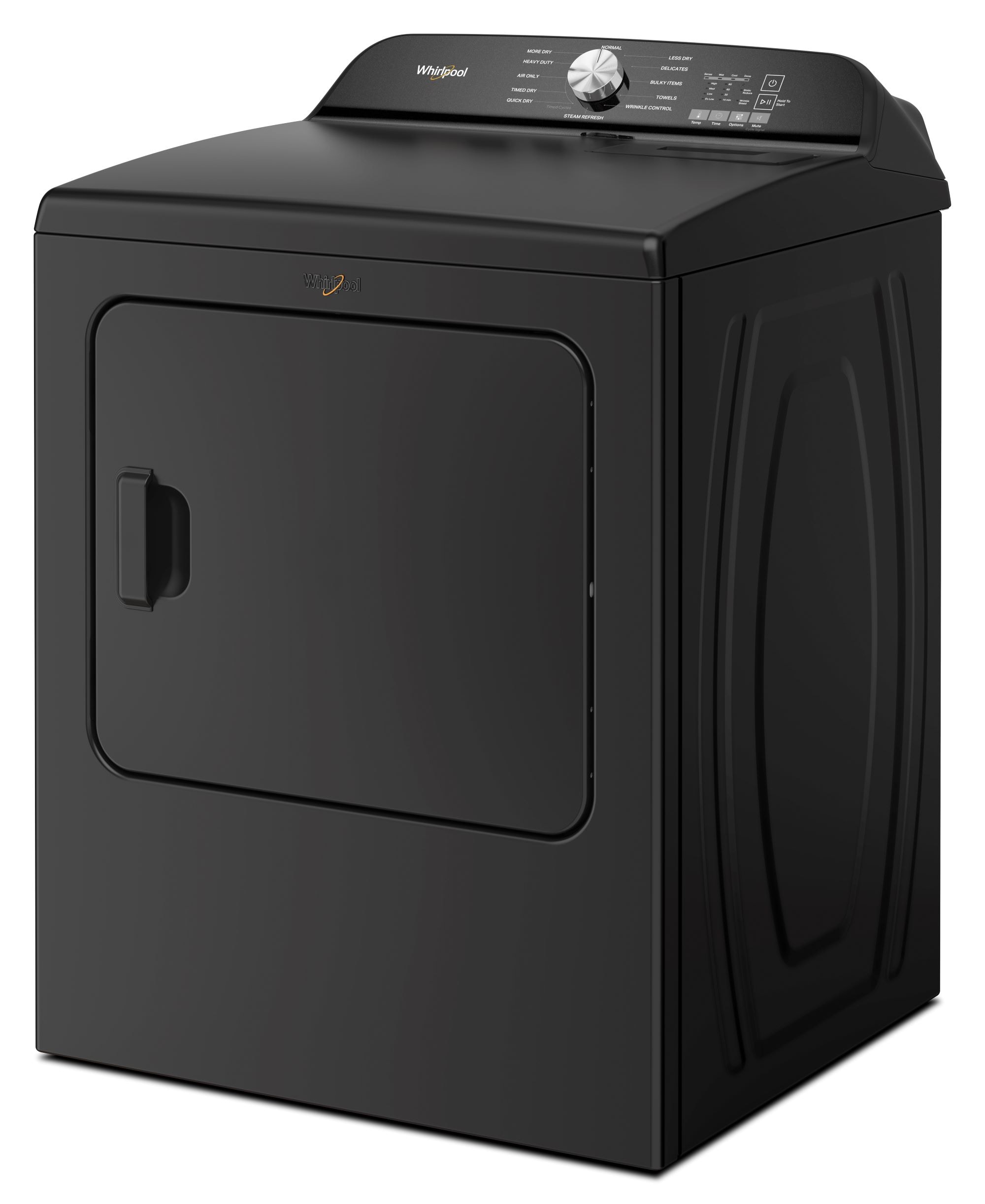 Secadora eléctrica con vapor y ciclo de ventilación de 7 pies cúbicos (Negro Volcán) WED6150PB