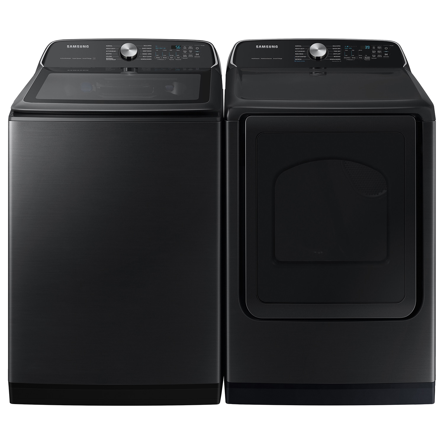 Secadora a Gas Samsung de 7.4 pies cúbicos con Ciclo de Vapor y Compatibilidad Inteligente (Negro Mate) DVG55CG7100V