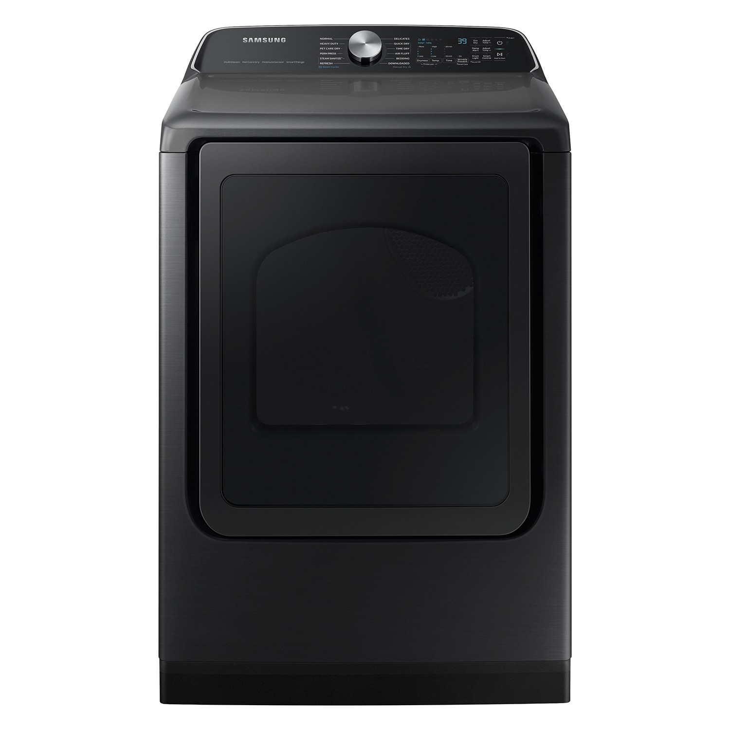 Secadora a Gas Samsung de 7.4 pies cúbicos con Ciclo de Vapor y Compatibilidad Inteligente (Negro Mate) DVG55CG7100V