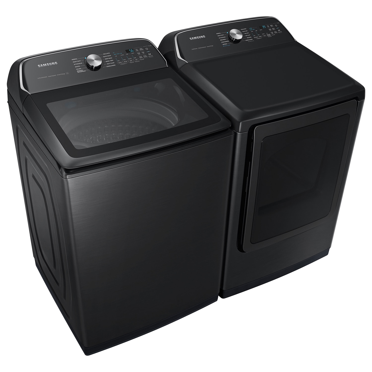 Secadora a Gas Samsung de 7.4 pies cúbicos con Ciclo de Vapor y Compatibilidad Inteligente (Negro Mate) DVG55CG7100V