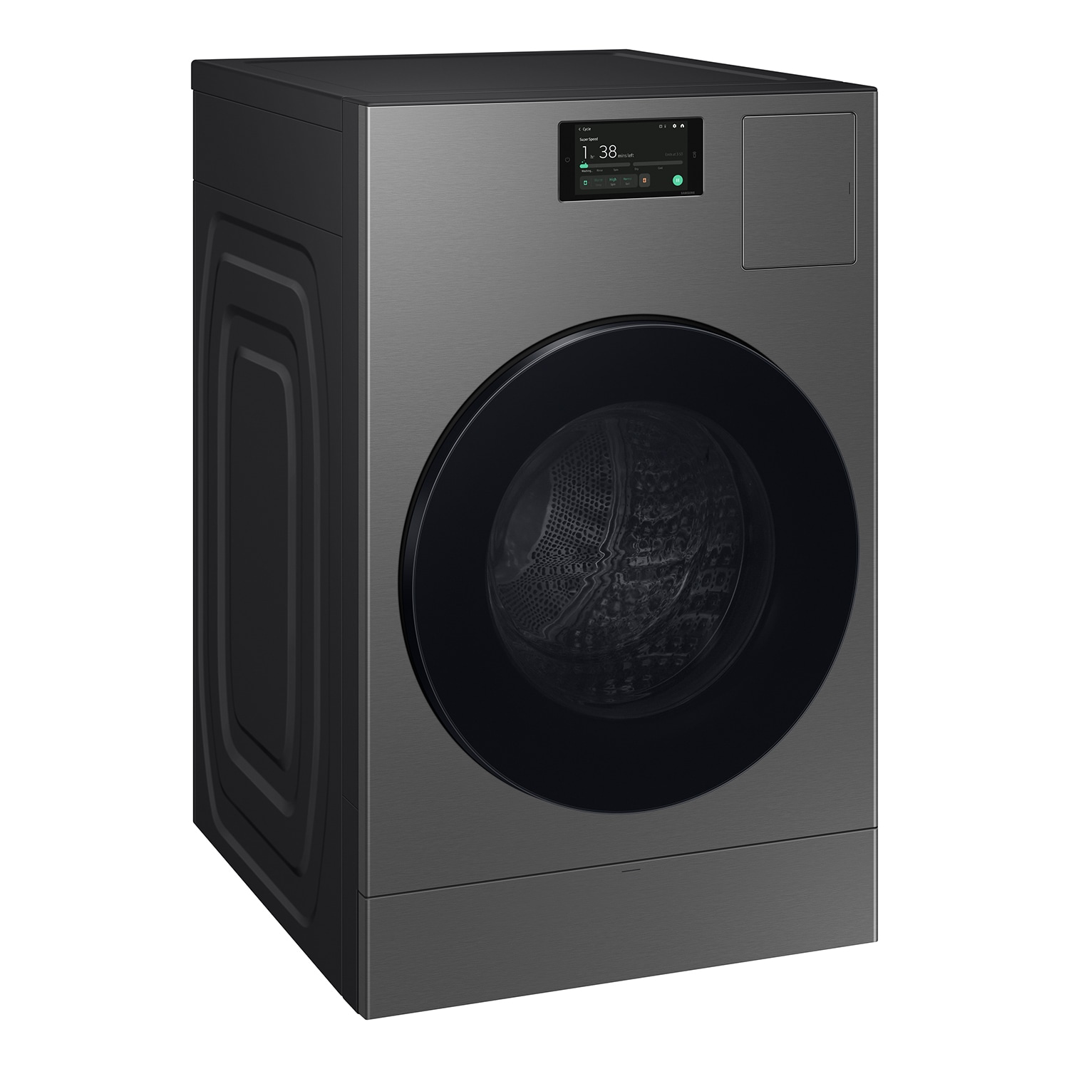 Lavadora secadora todo en uno Samsung Bespoke de 5.3 pies cúbicos de capacidad en acero oscuro sin ventilación (certificada por ENERGY STAR) WD53DBA900HZ