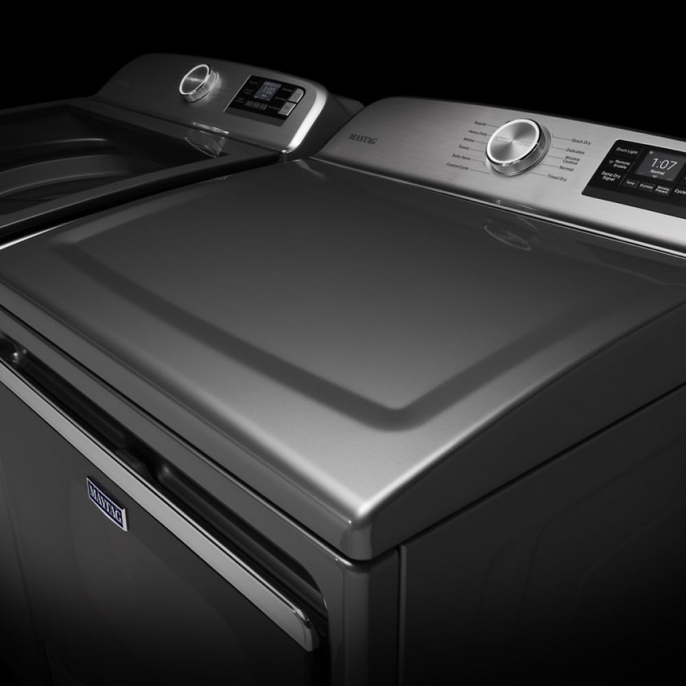 Secadora Eléctrica con ventilación de 7.4 pies cúbicos (Acanalado metálico) MED6230HC de Maytag