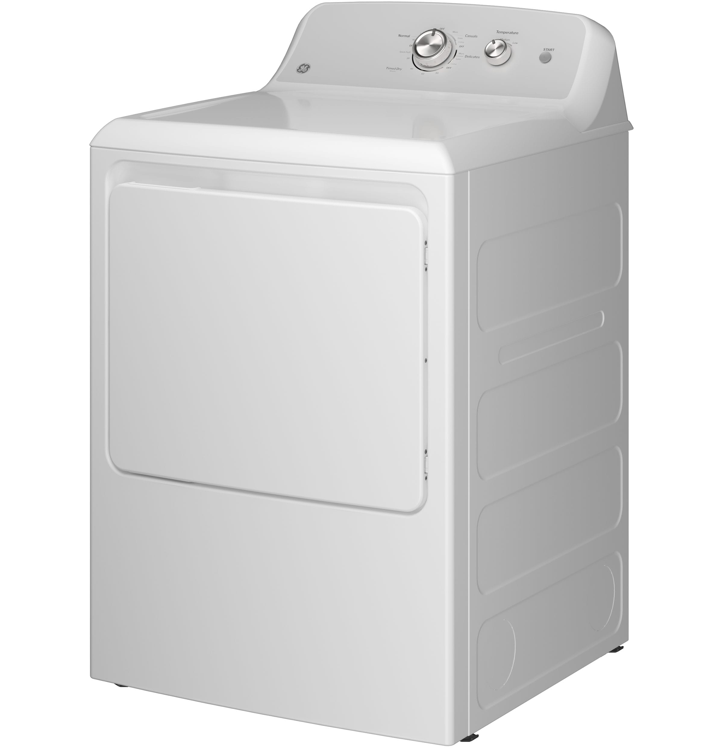 Secadora eléctrica ventilada de 7.2 pies cúbicos (blanca)