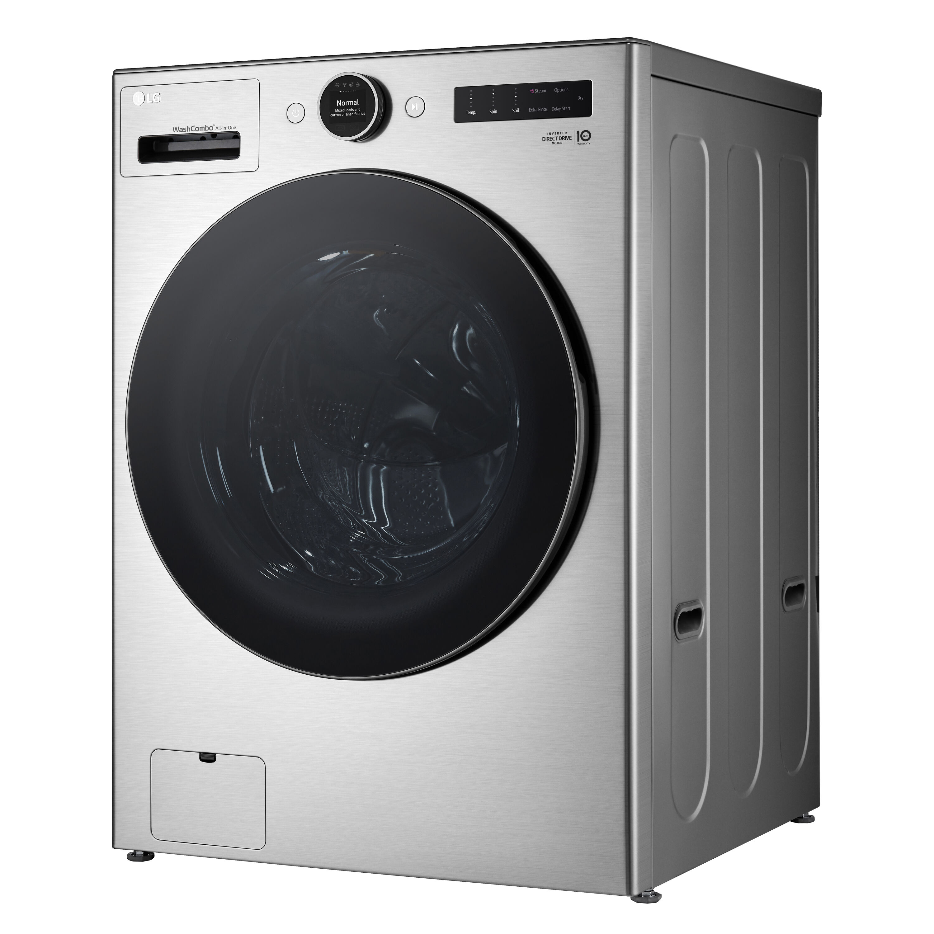 Combo Lavadora Secadora todo en uno de acero grafito sin ventilación de 5 pies cúbicos de capacidad (certificado ENERGY STAR) LG WM6998HVA
