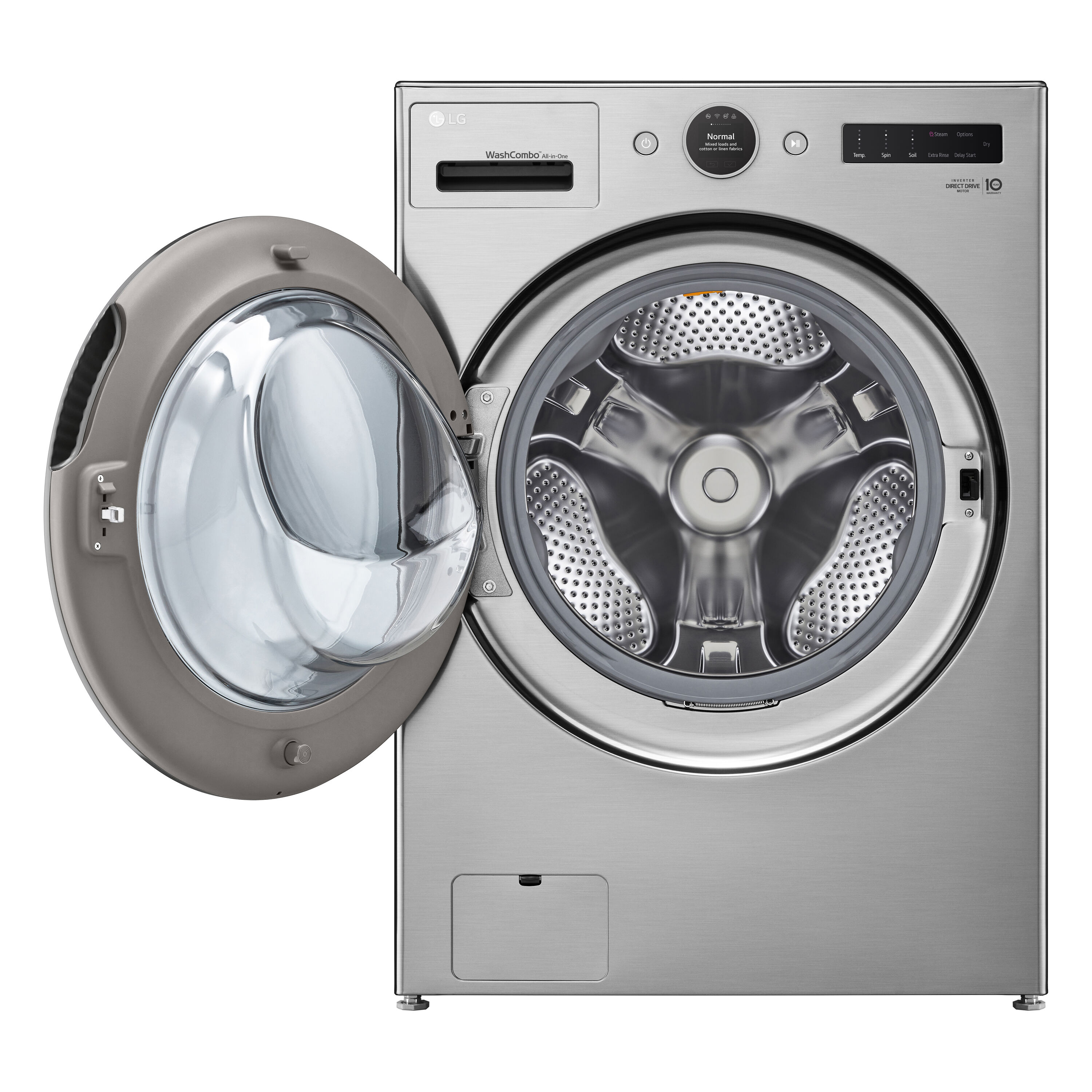 Combo Lavadora Secadora todo en uno de acero grafito sin ventilación de 5 pies cúbicos de capacidad (certificado ENERGY STAR) LG WM6998HVA