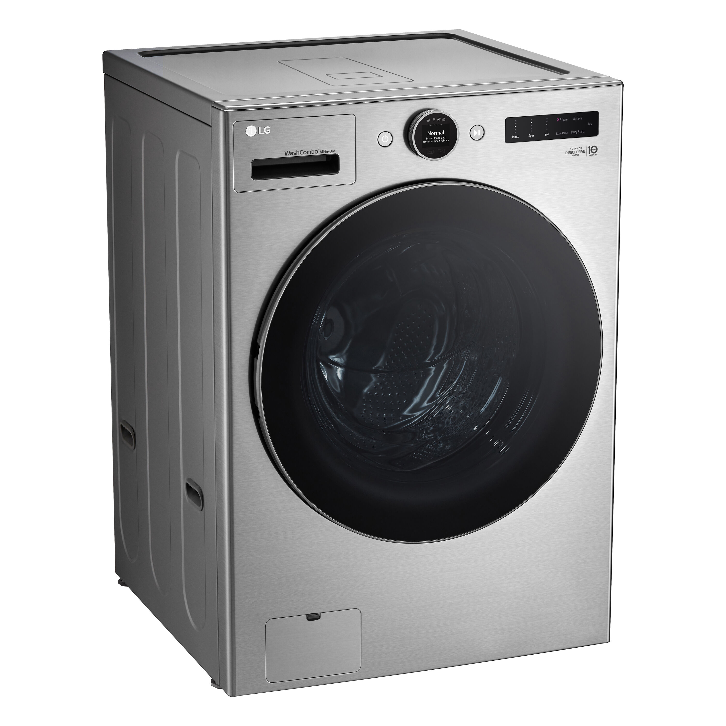 Combo Lavadora Secadora todo en uno de acero grafito sin ventilación de 5 pies cúbicos de capacidad (certificado ENERGY STAR) LG WM6998HVA