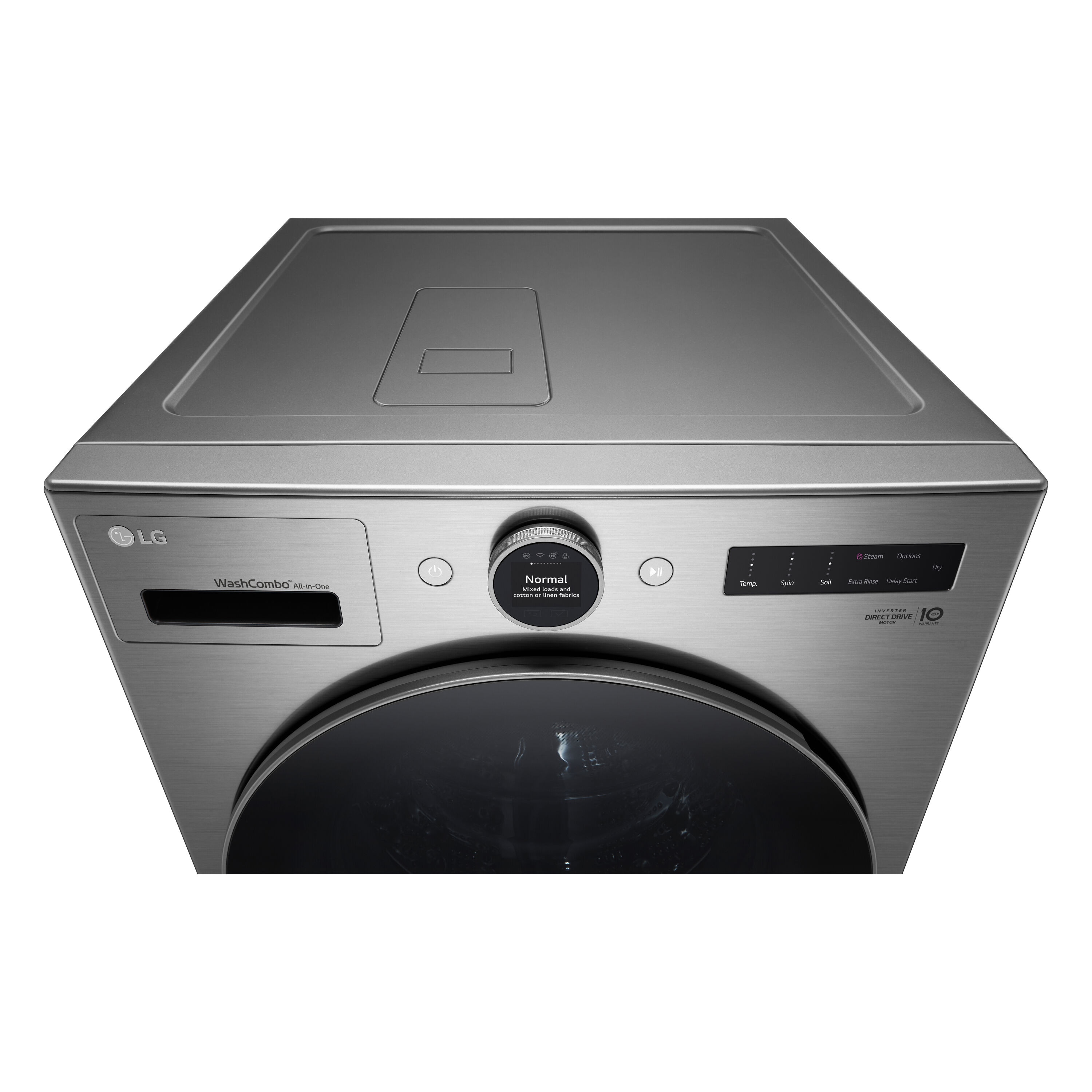 Combo Lavadora Secadora todo en uno de acero grafito sin ventilación de 5 pies cúbicos de capacidad (certificado ENERGY STAR) LG WM6998HVA