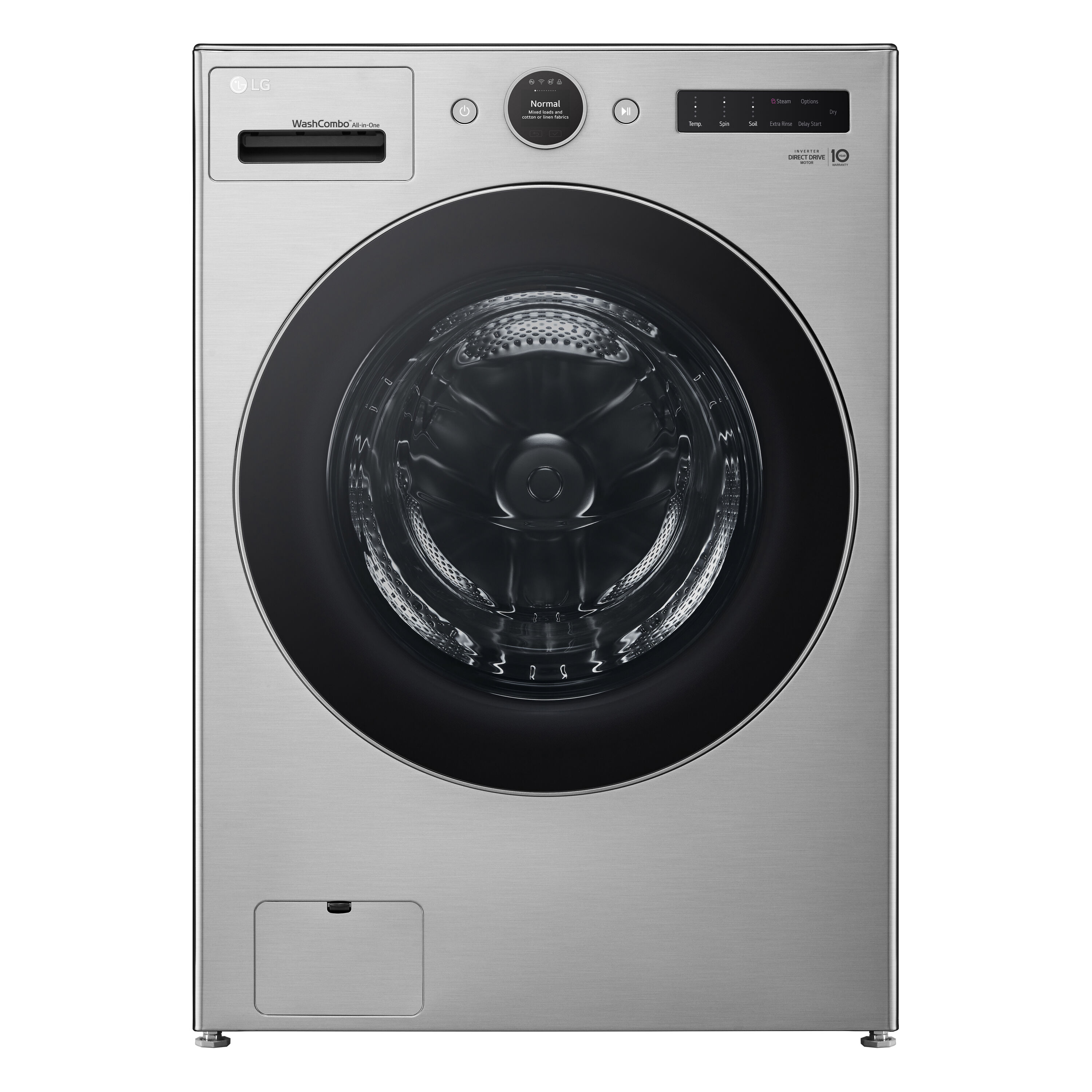 Combo Lavadora Secadora todo en uno de acero grafito sin ventilación de 5 pies cúbicos de capacidad (certificado ENERGY STAR) LG WM6998HVA