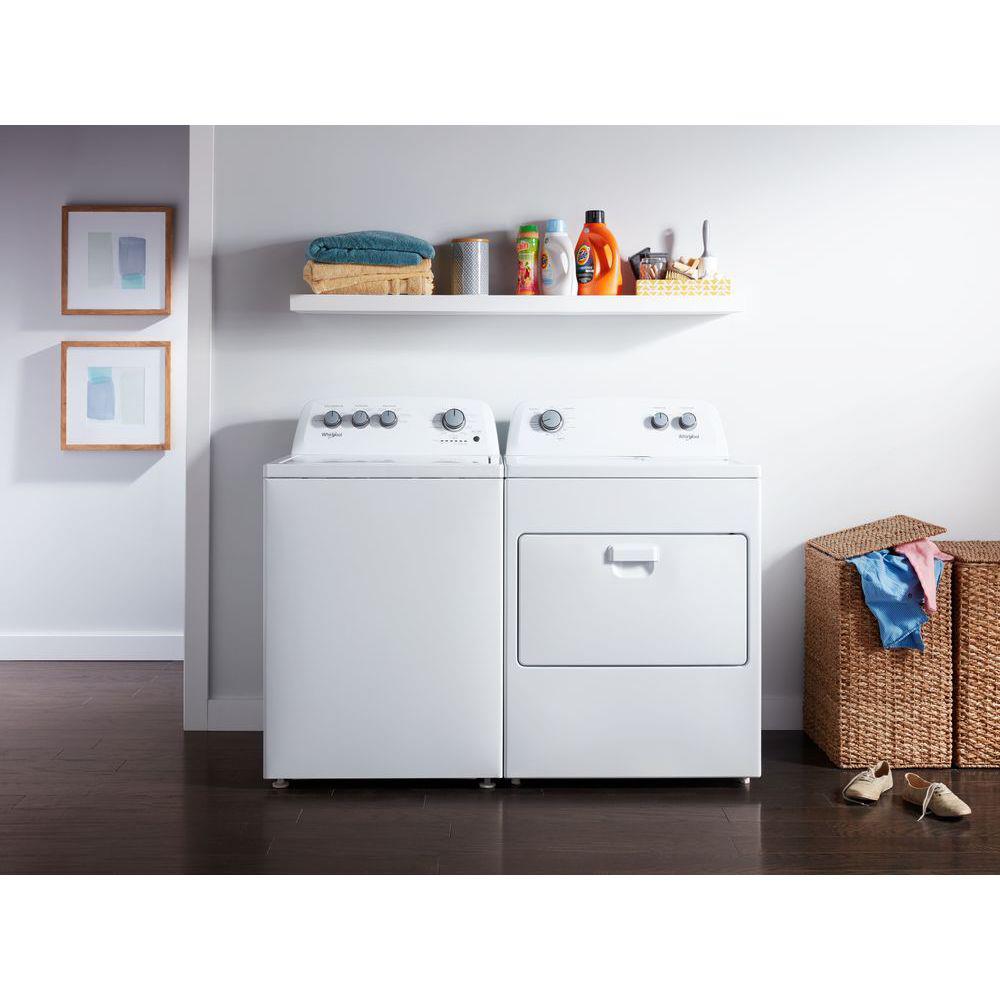 Secadora de gas ventilada de 7 pies cúbicos (blanca) Whirlpool WGD4850HW