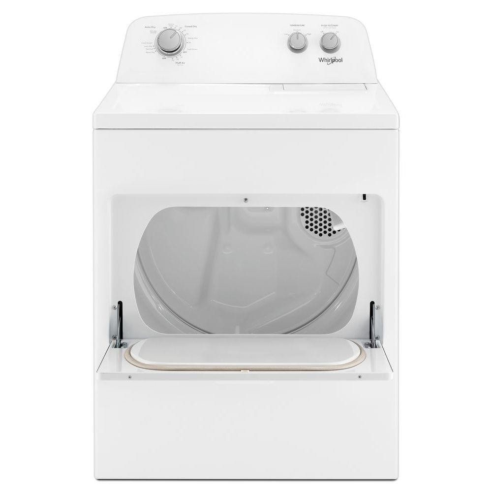 Secadora de gas ventilada de 7 pies cúbicos (blanca) Whirlpool WGD4850HW