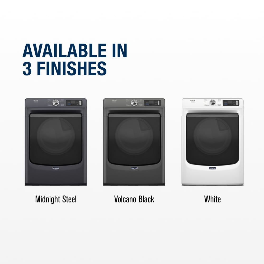 Secadora de ropa eléctrica apilable con ciclo de vapor de Maytag Pet Pro de 7.4 pies cúbicos (acero mediano) certificada Energy Star MED7020RF