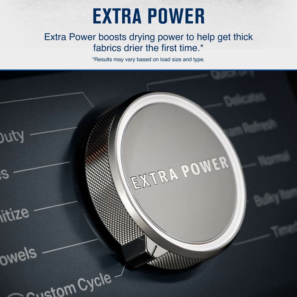 Secadora de ropa eléctrica apilable con ciclo de vapor de Maytag Pet Pro de 7.4 pies cúbicos (acero mediano) certificada Energy Star MED7020RF
