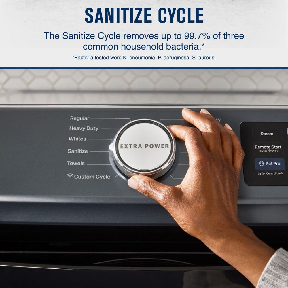 Secadora de ropa eléctrica apilable con ciclo de vapor de Maytag Pet Pro de 7.4 pies cúbicos (acero mediano) certificada Energy Star MED7020RF