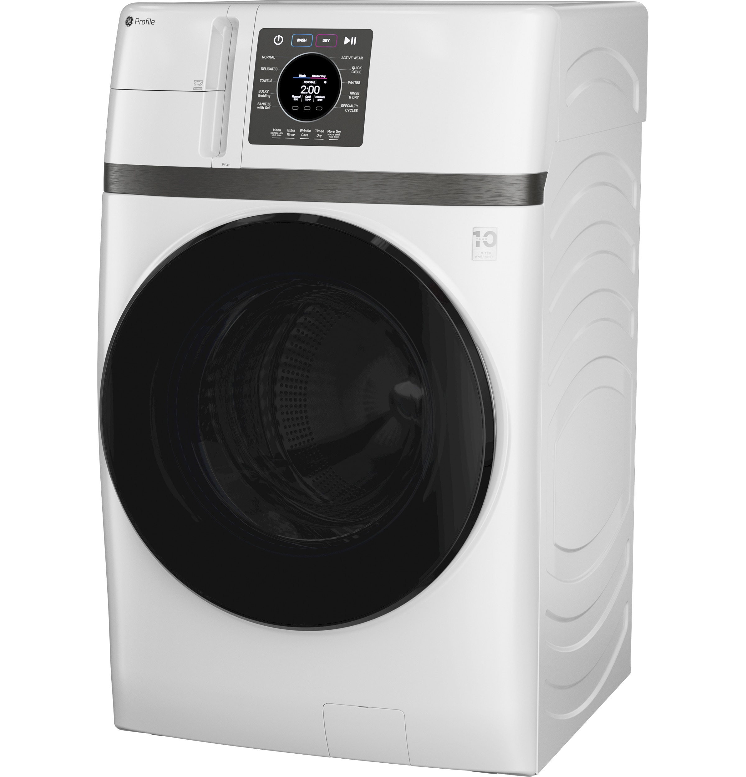 GE Profile con remoción de pelo de mascotas 4.6 pies cúbicos de capacidad Combo lavadora-secadora todo en uno sin ventilación blanco (Certificado ENERGY STAR) PFQ83HSLWWW